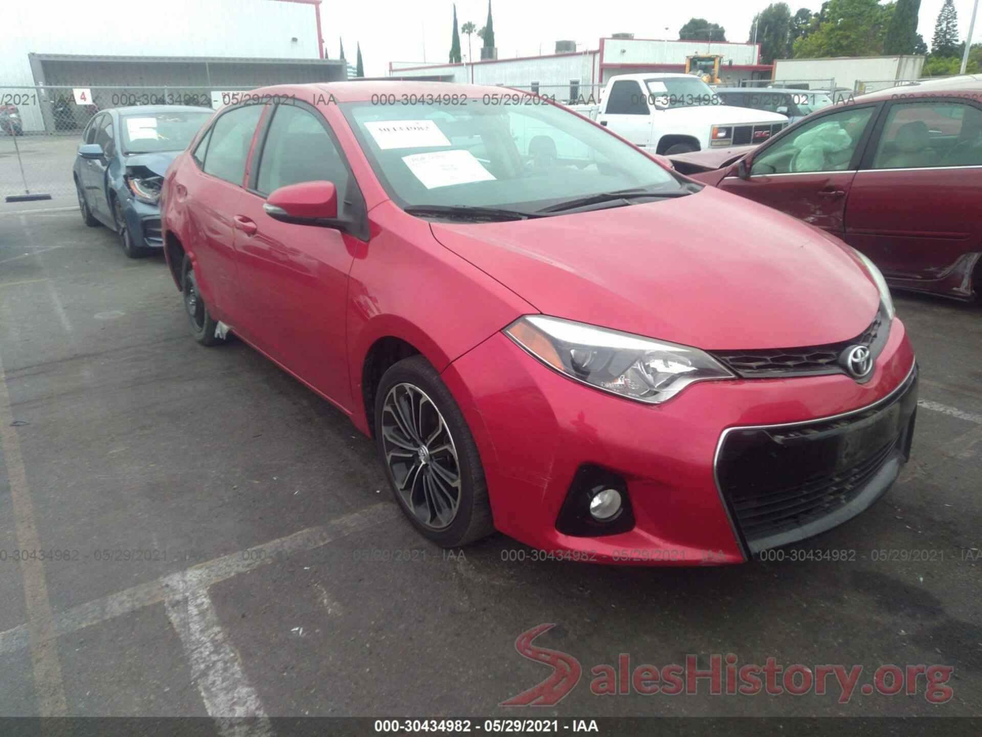 5YFBURHEXGP525858 2016 TOYOTA COROLLA