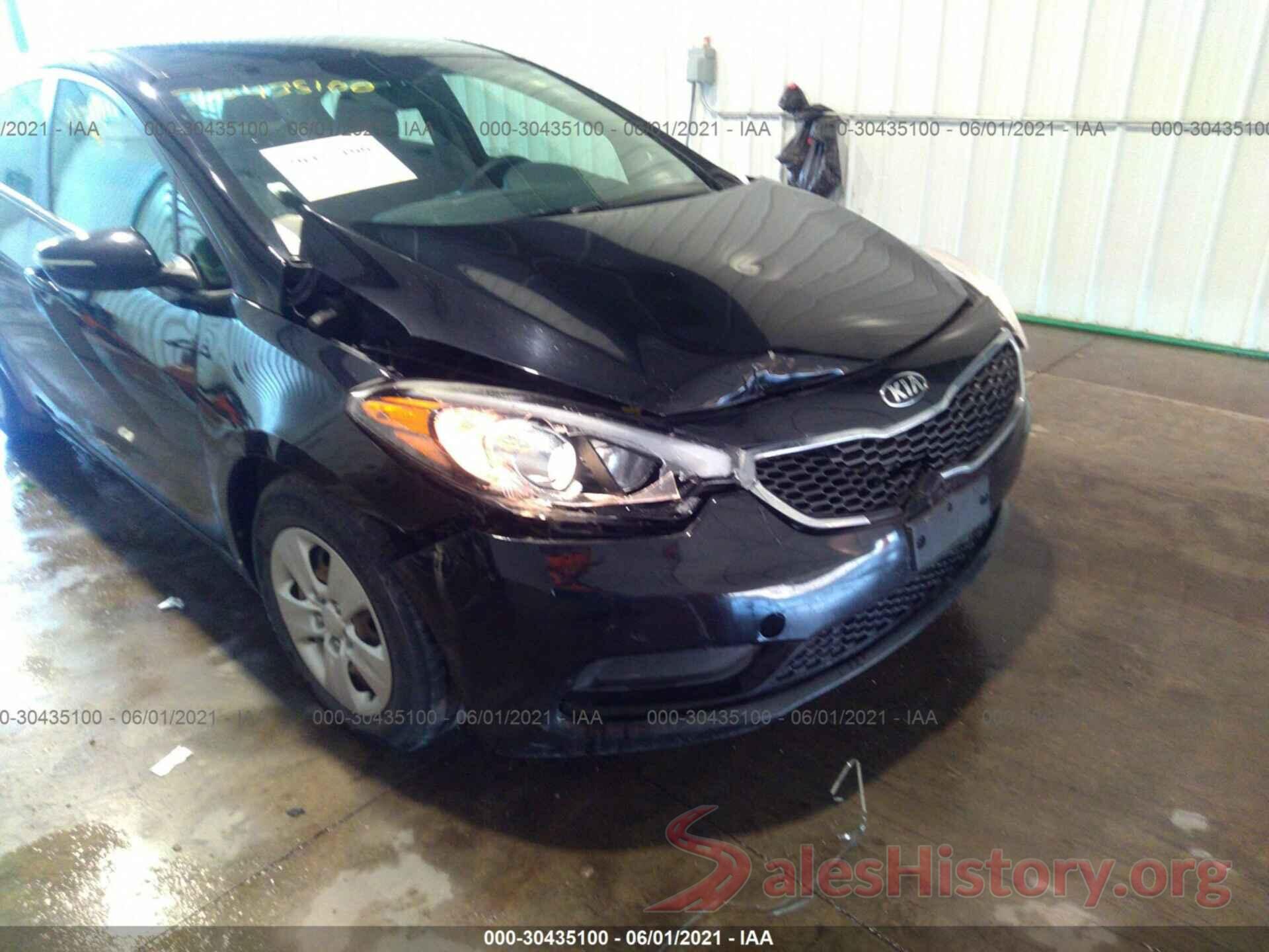 KNAFX4A68G5537922 2016 KIA FORTE