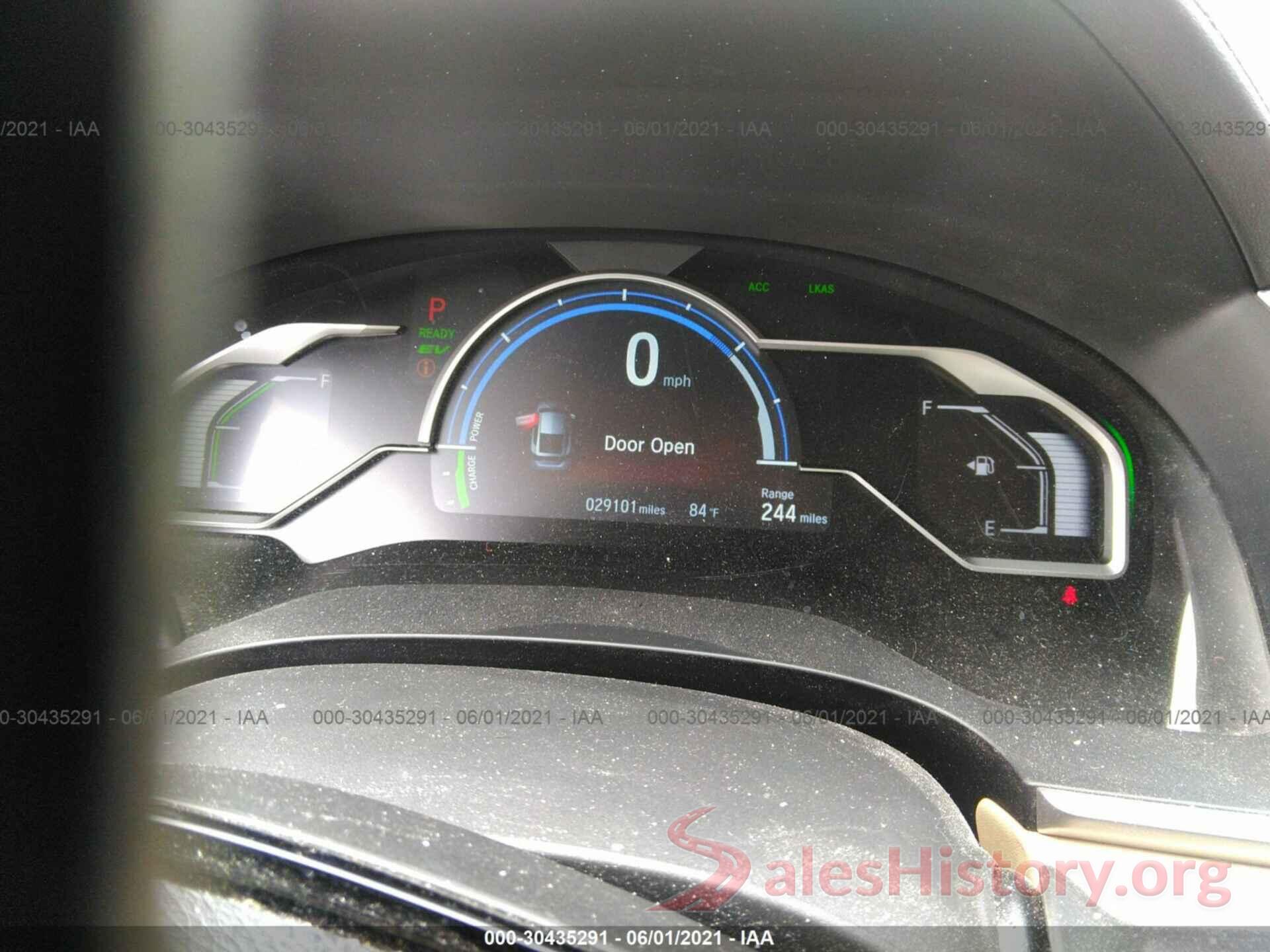 JHMZC5F1XJC016135 2018 HONDA CLARITY PLUG-IN HYBRID