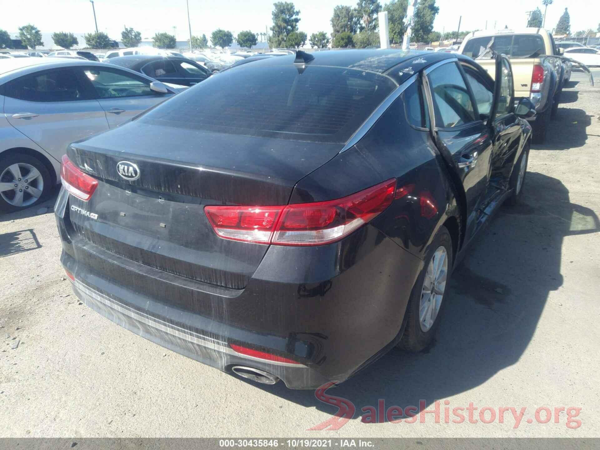 KNAGT4L31G5117213 2016 KIA OPTIMA