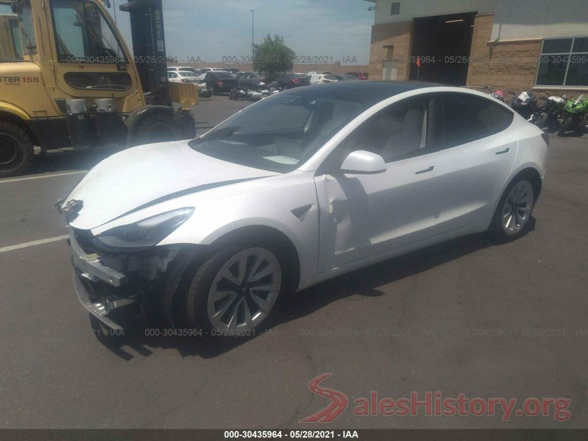 5YJ3E1EA0MF927691 2021 TESLA MODEL 3