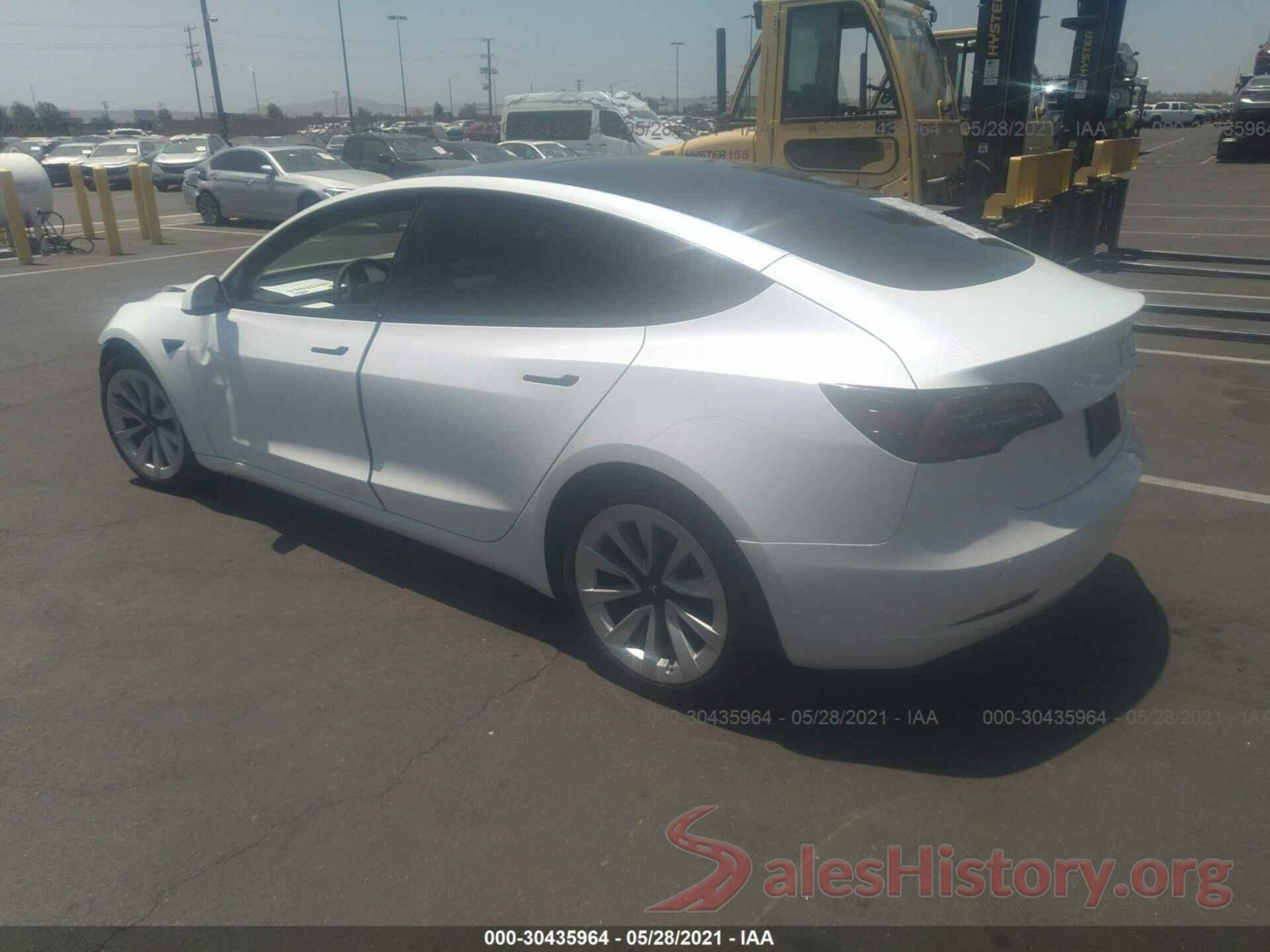 5YJ3E1EA0MF927691 2021 TESLA MODEL 3