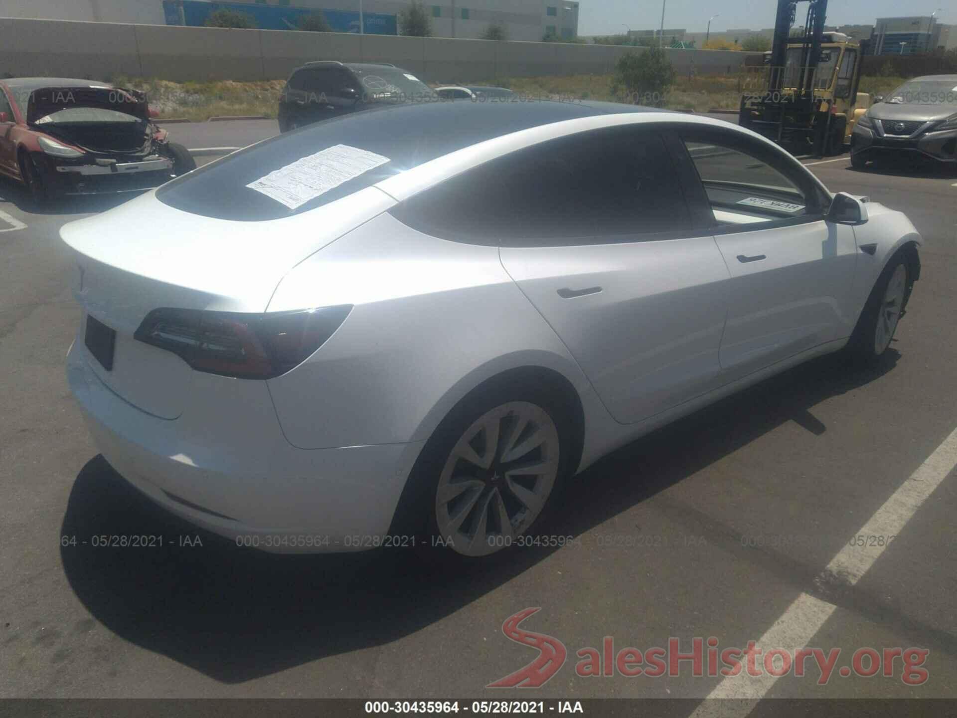 5YJ3E1EA0MF927691 2021 TESLA MODEL 3