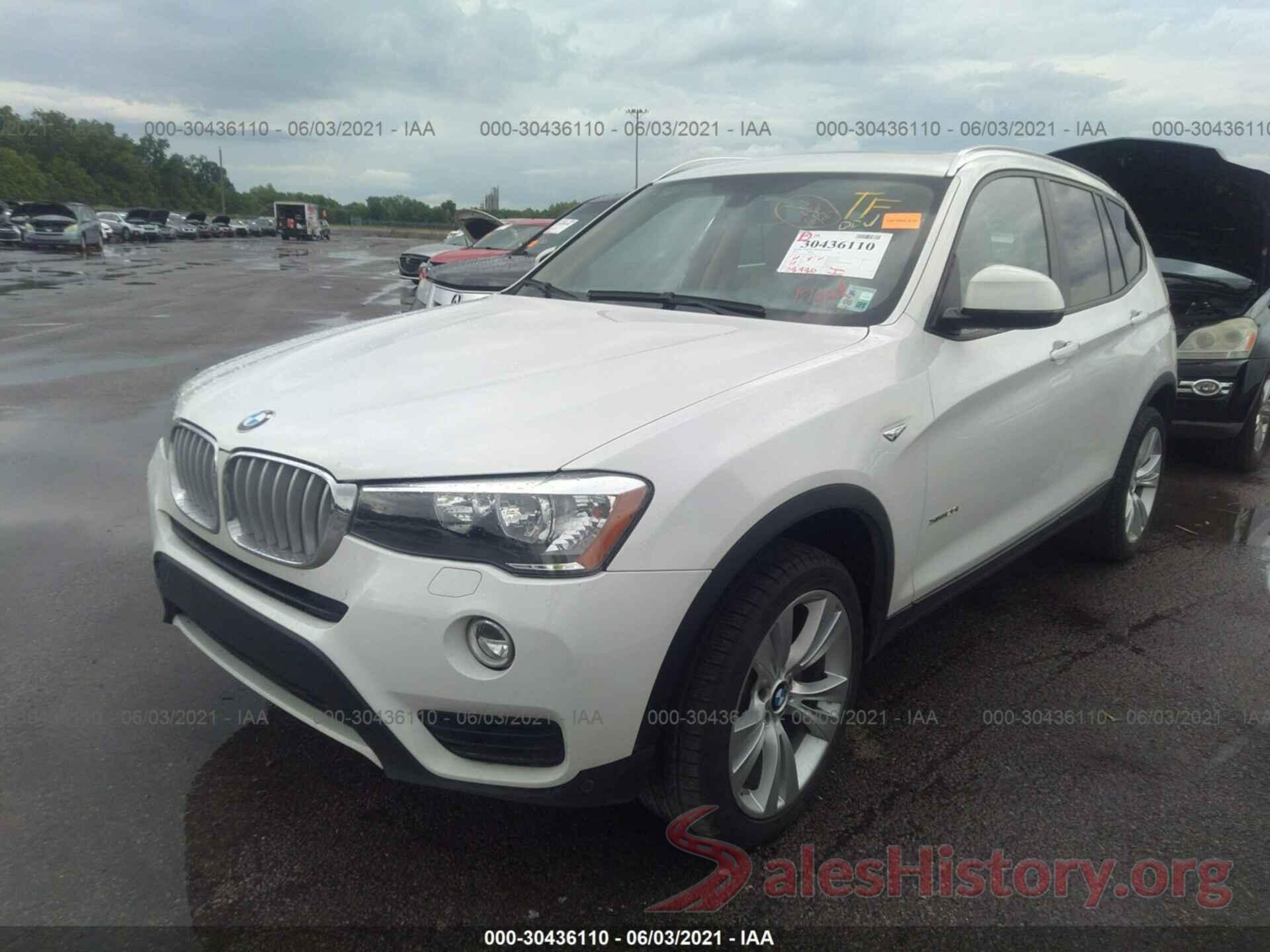 5UXWX9C59G0D80033 2016 BMW X3