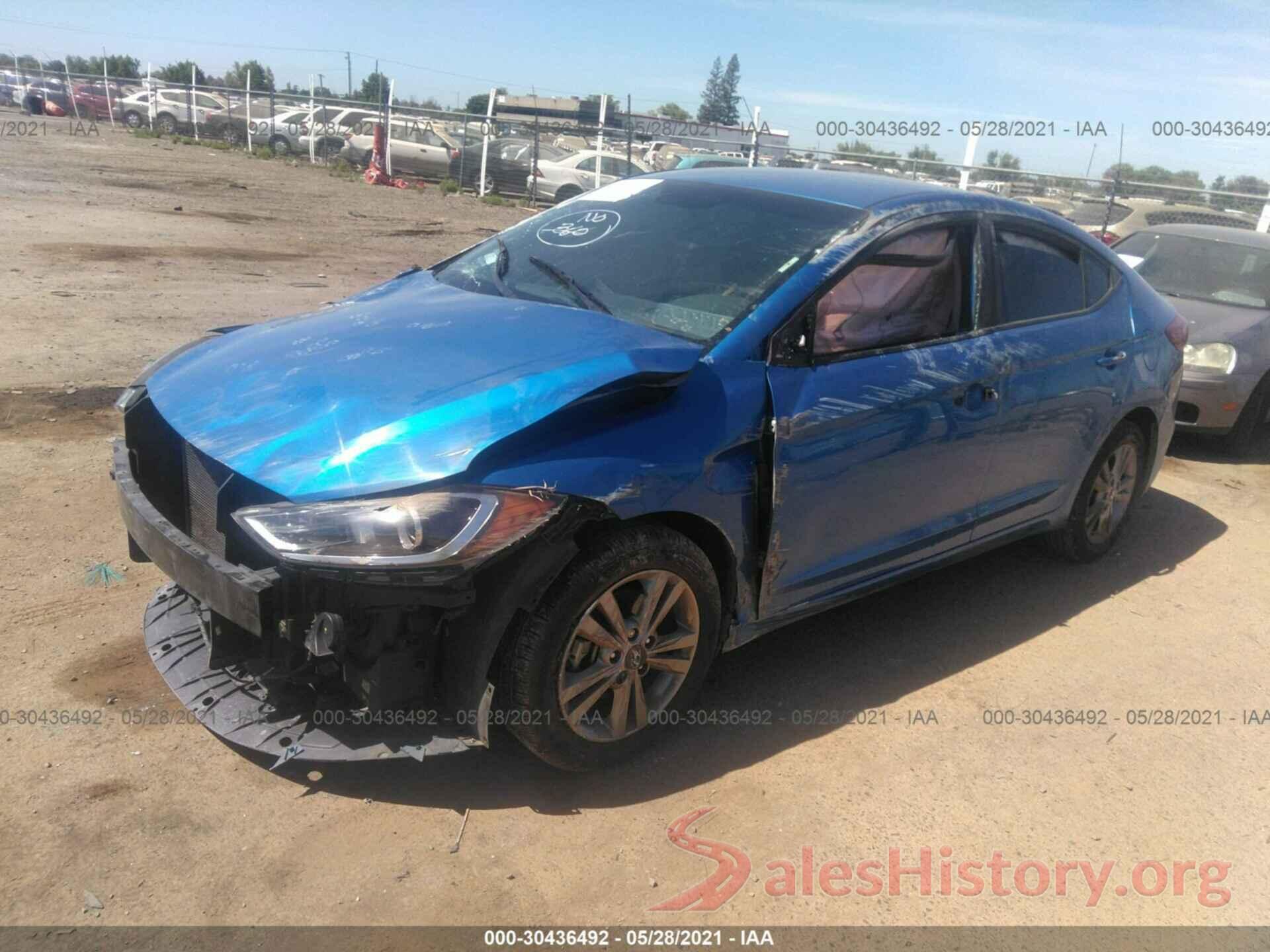 KMHD84LF9HU103189 2017 HYUNDAI ELANTRA