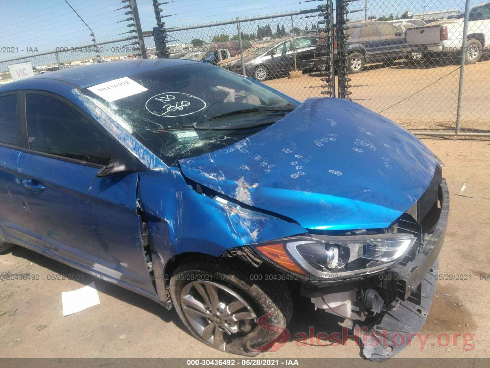 KMHD84LF9HU103189 2017 HYUNDAI ELANTRA