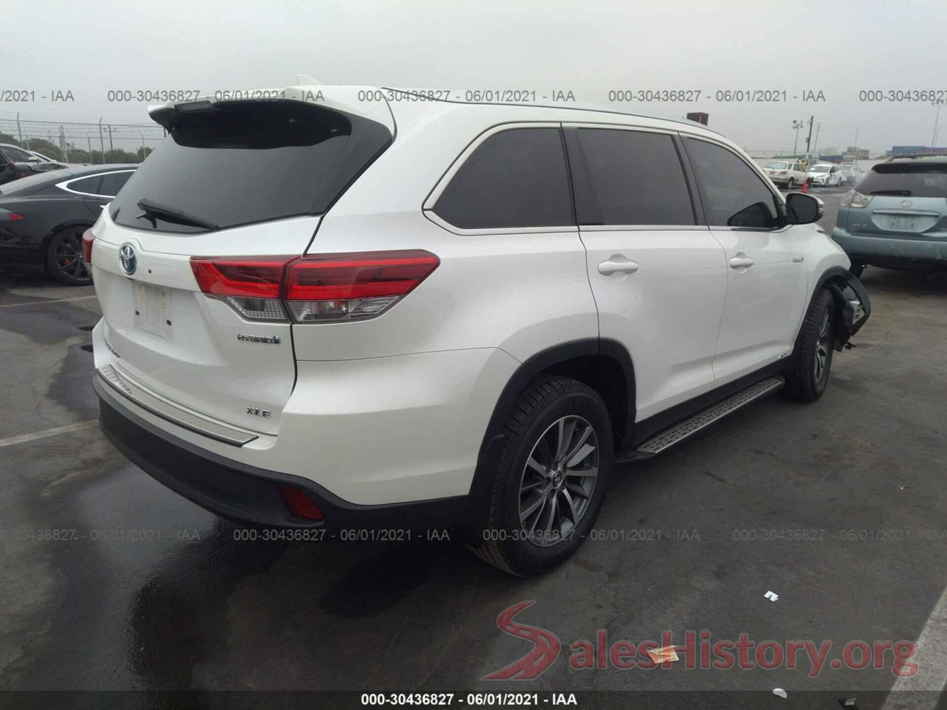 5TDJGRFHXKS053810 2019 TOYOTA HIGHLANDER