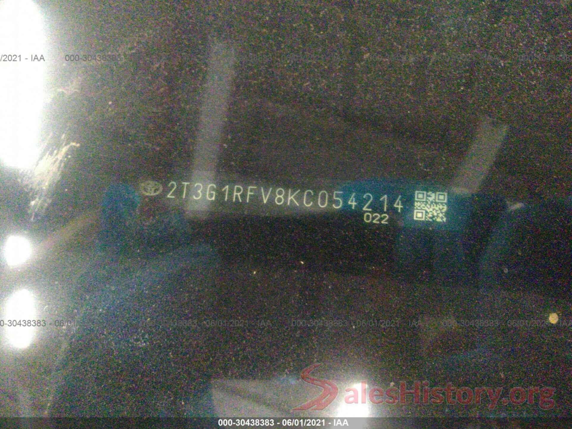 2T3G1RFV8KC054214 2019 TOYOTA RAV4