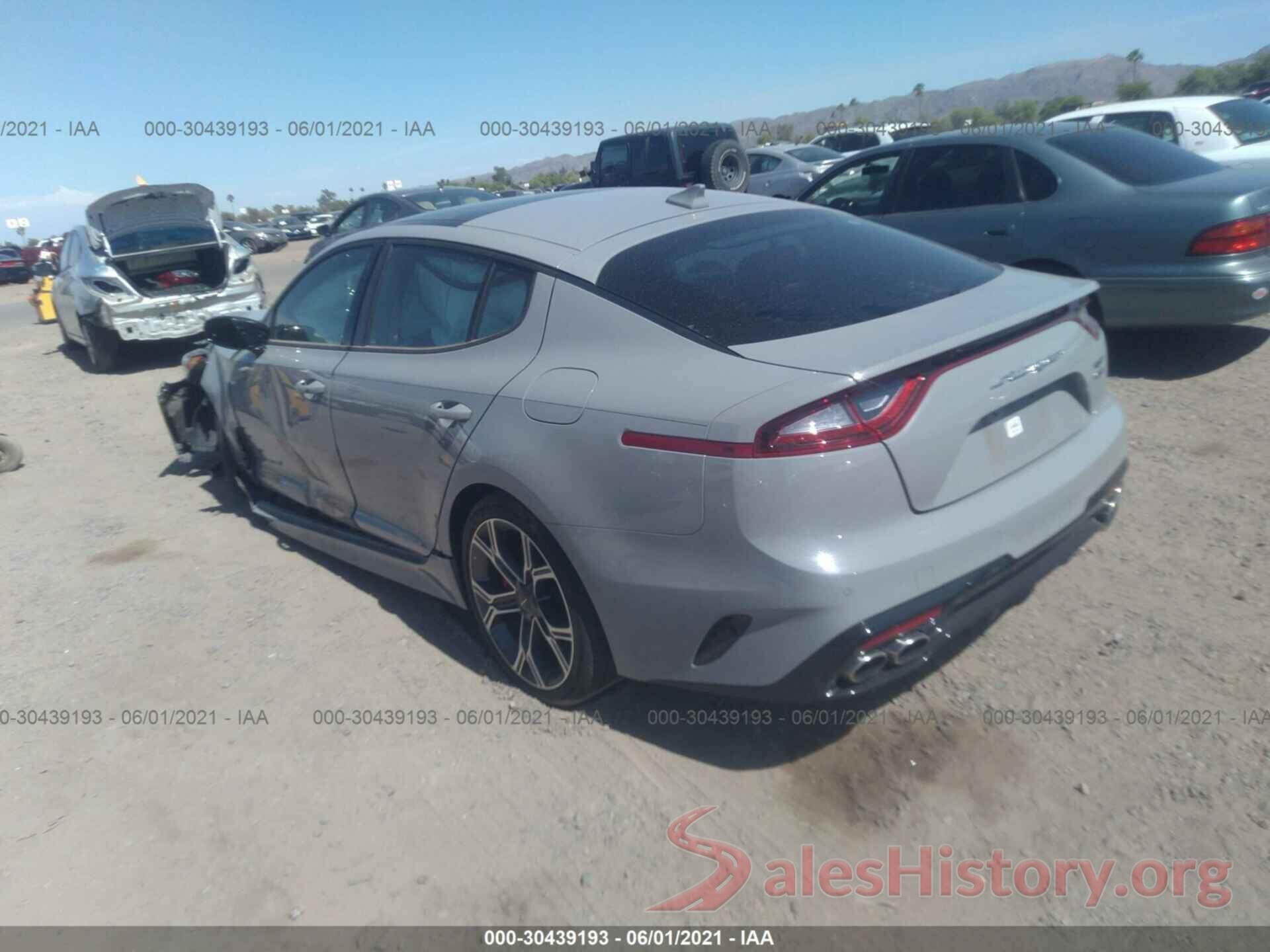 KNAE55LC3L6074389 2020 KIA STINGER