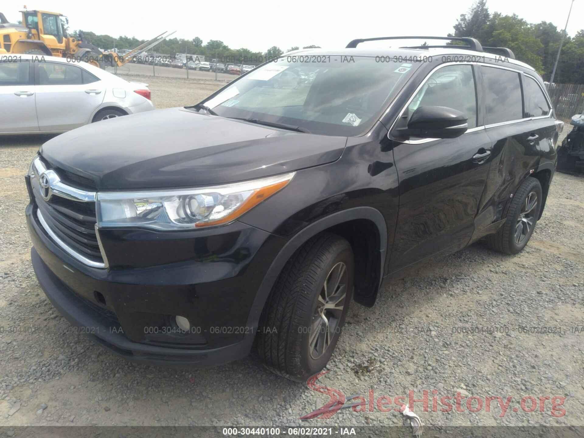 5TDJKRFH7GS500650 2016 TOYOTA HIGHLANDER