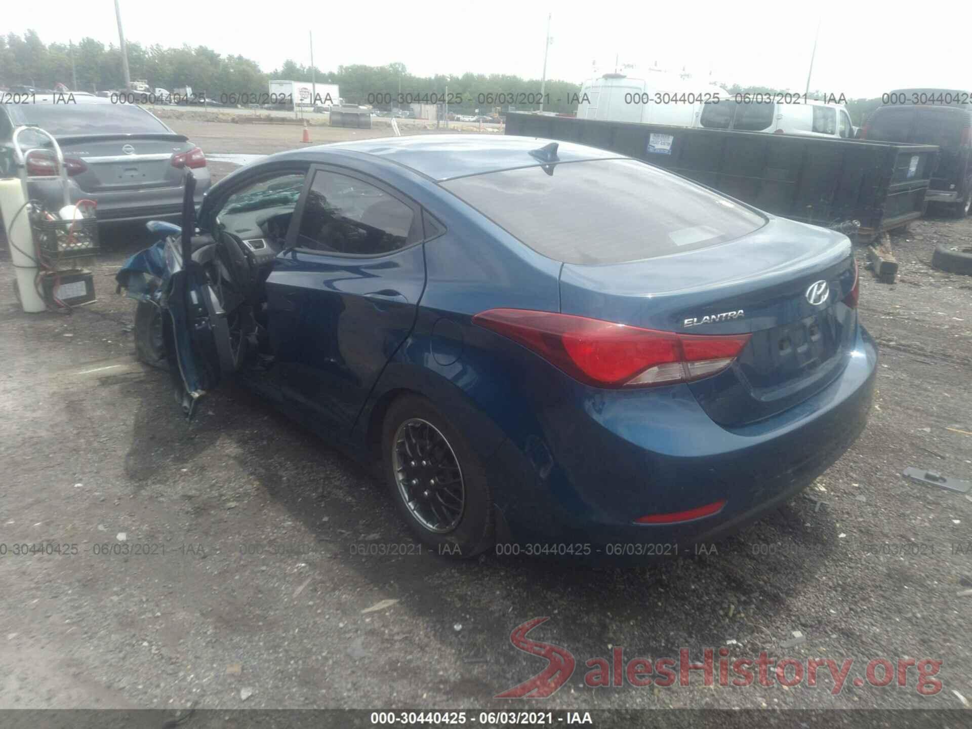 KMHDH4AE8GU517587 2016 HYUNDAI ELANTRA