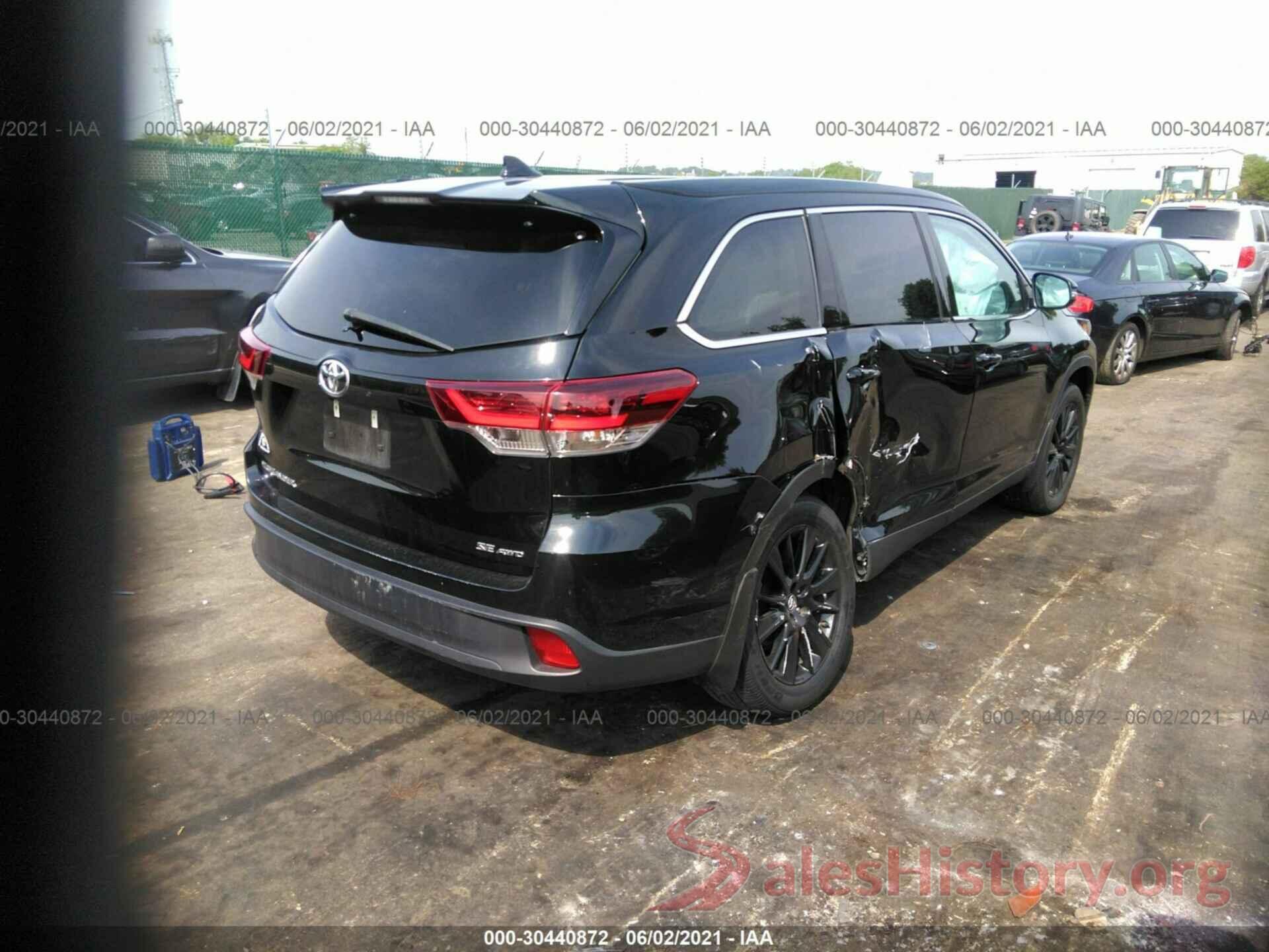 5TDJZRFH5KS608883 2019 TOYOTA HIGHLANDER