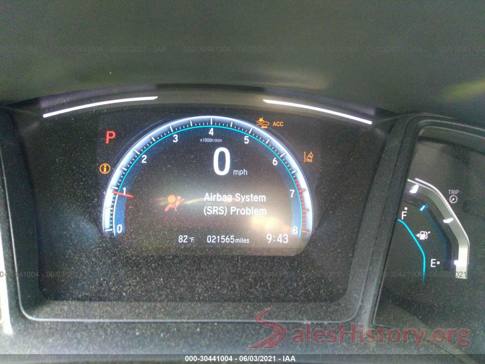 2HGFC2F69KH603800 2019 HONDA CIVIC SEDAN