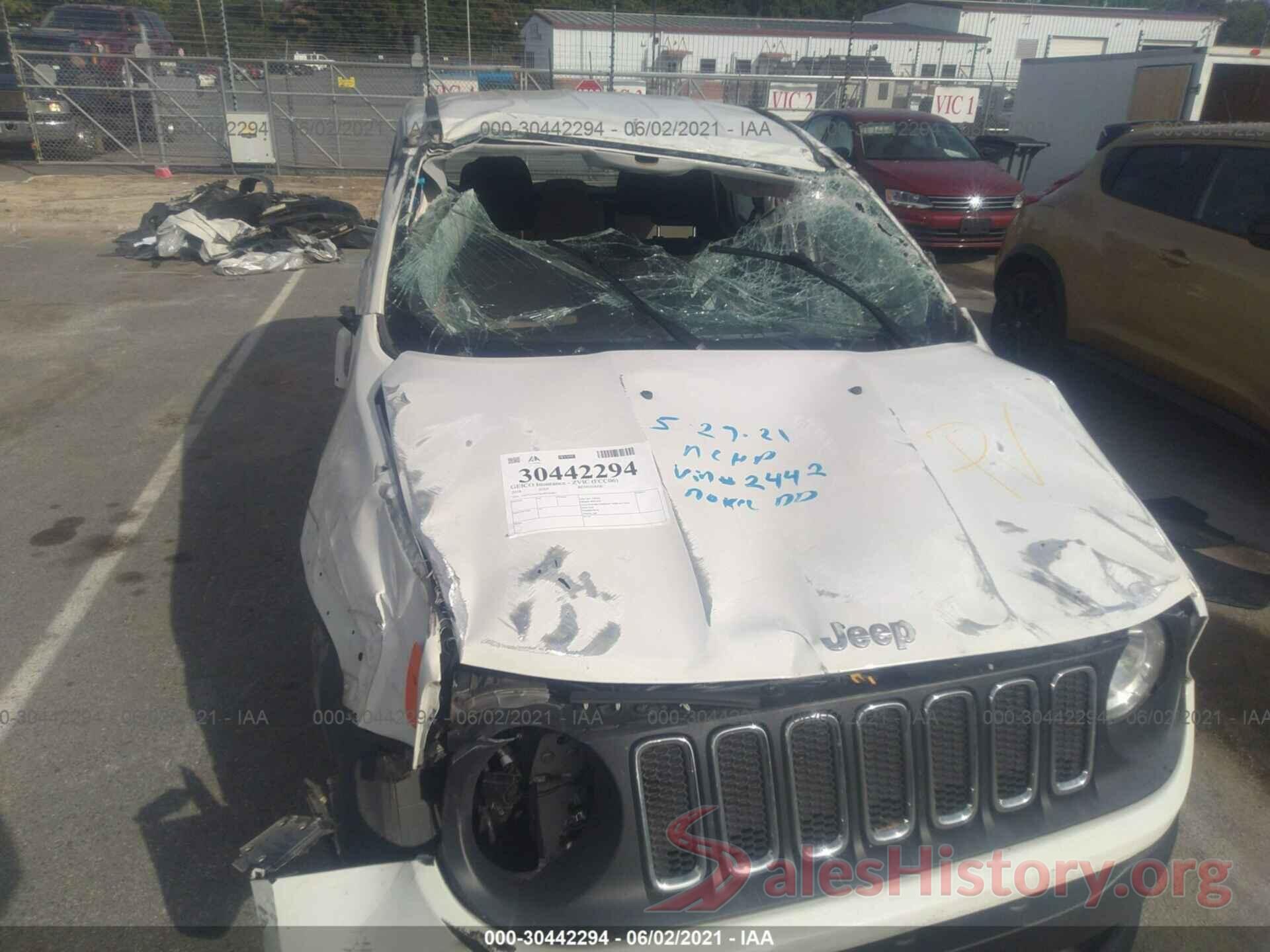 ZACCJAAT6GPC62442 2016 JEEP RENEGADE