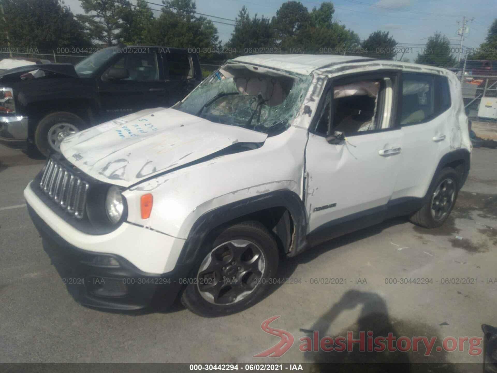 ZACCJAAT6GPC62442 2016 JEEP RENEGADE