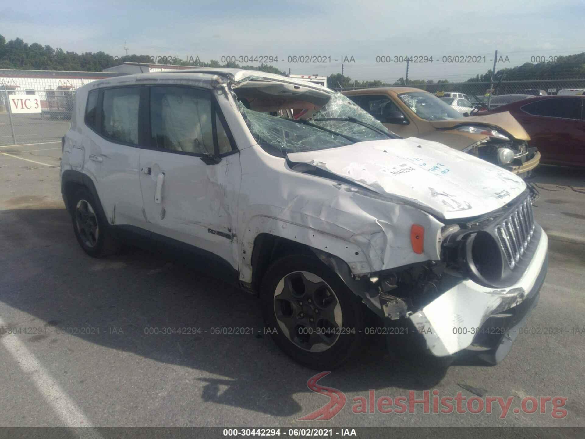 ZACCJAAT6GPC62442 2016 JEEP RENEGADE