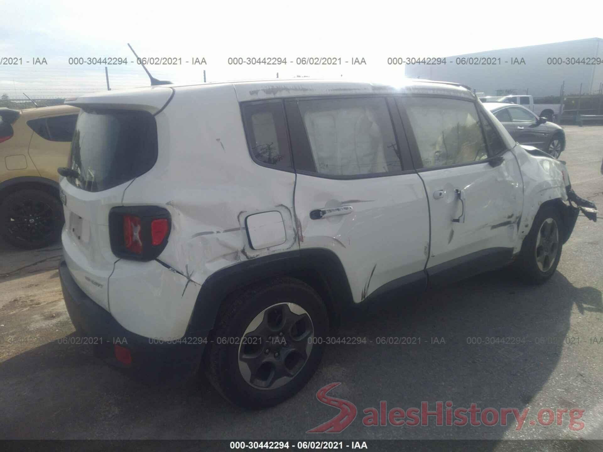 ZACCJAAT6GPC62442 2016 JEEP RENEGADE