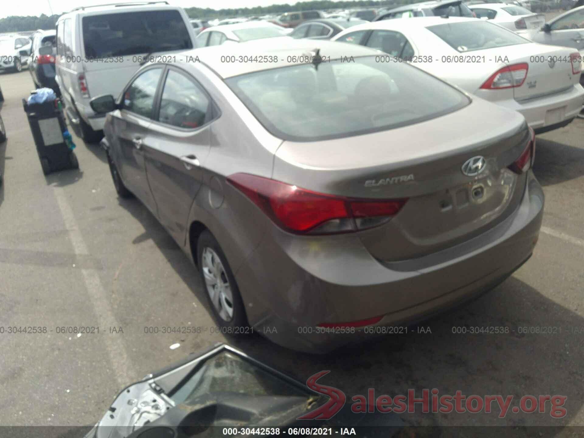 5NPDH4AE4GH702766 2016 HYUNDAI ELANTRA