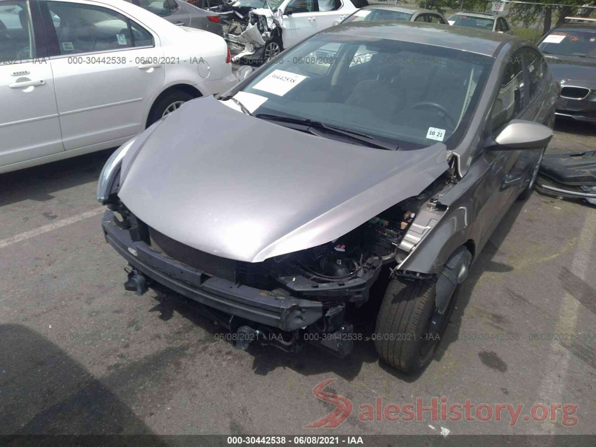 5NPDH4AE4GH702766 2016 HYUNDAI ELANTRA