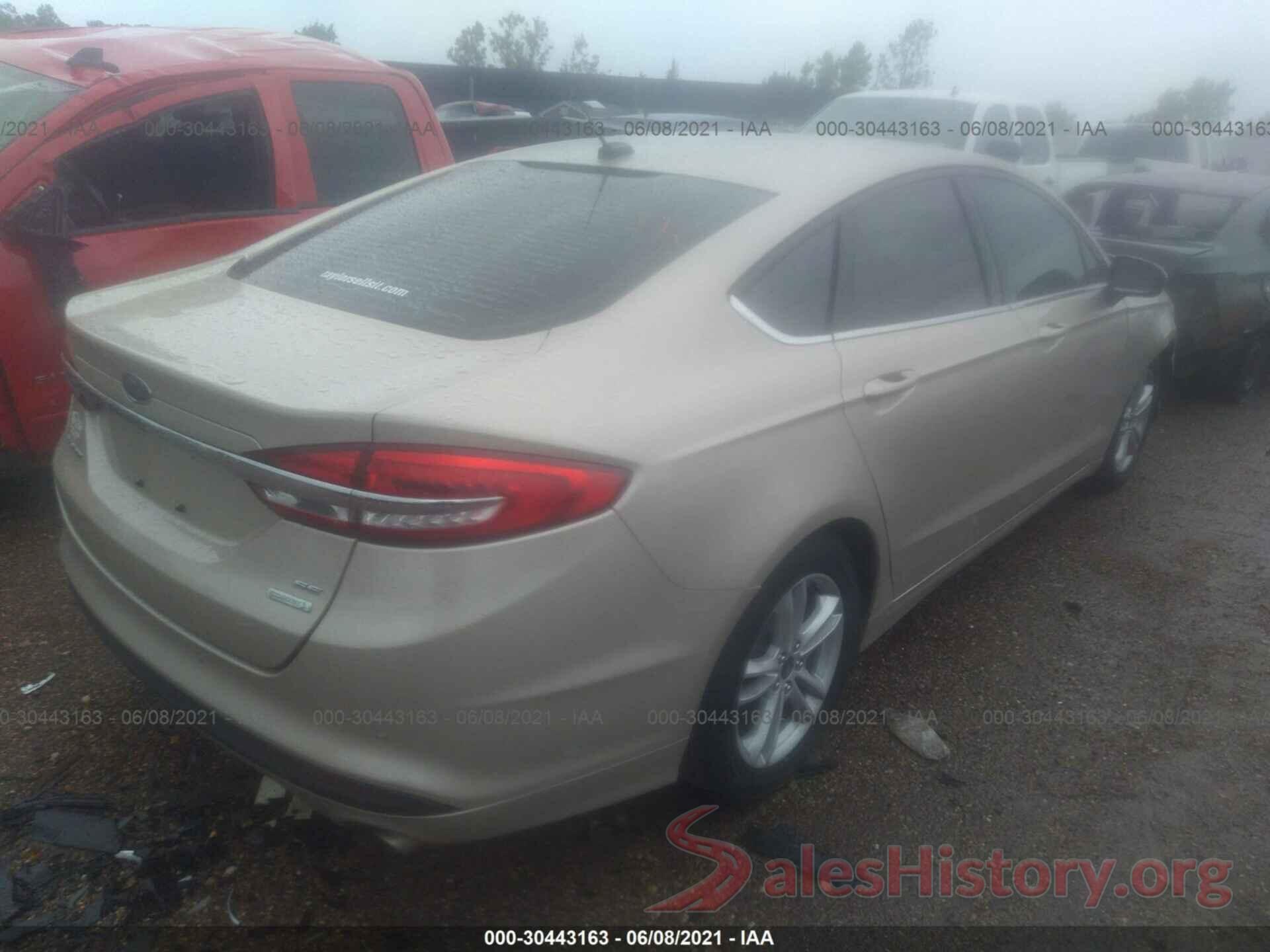 3FA6P0HDXJR195562 2018 FORD FUSION