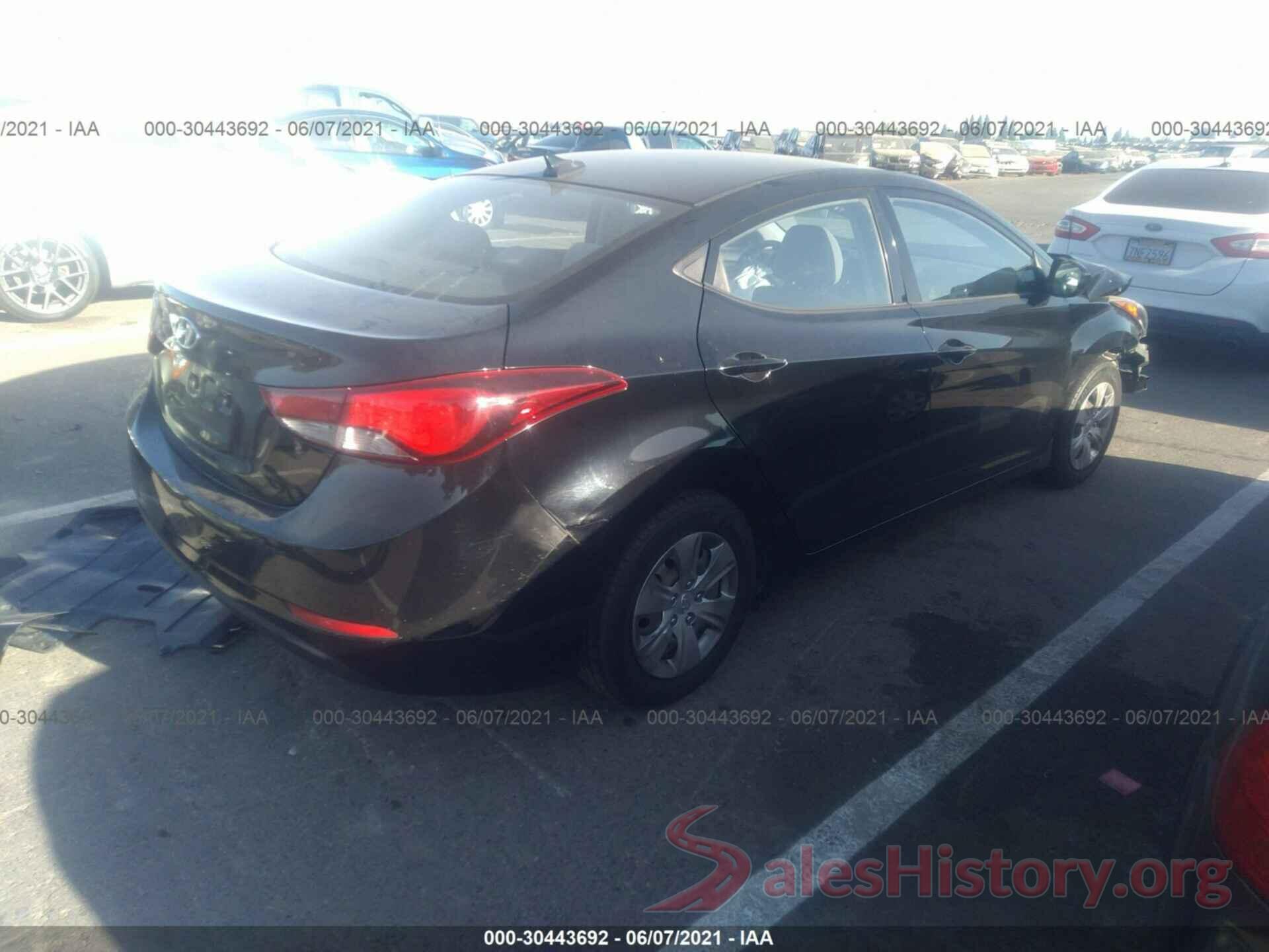 KMHDH4AE6GU618787 2016 HYUNDAI ELANTRA