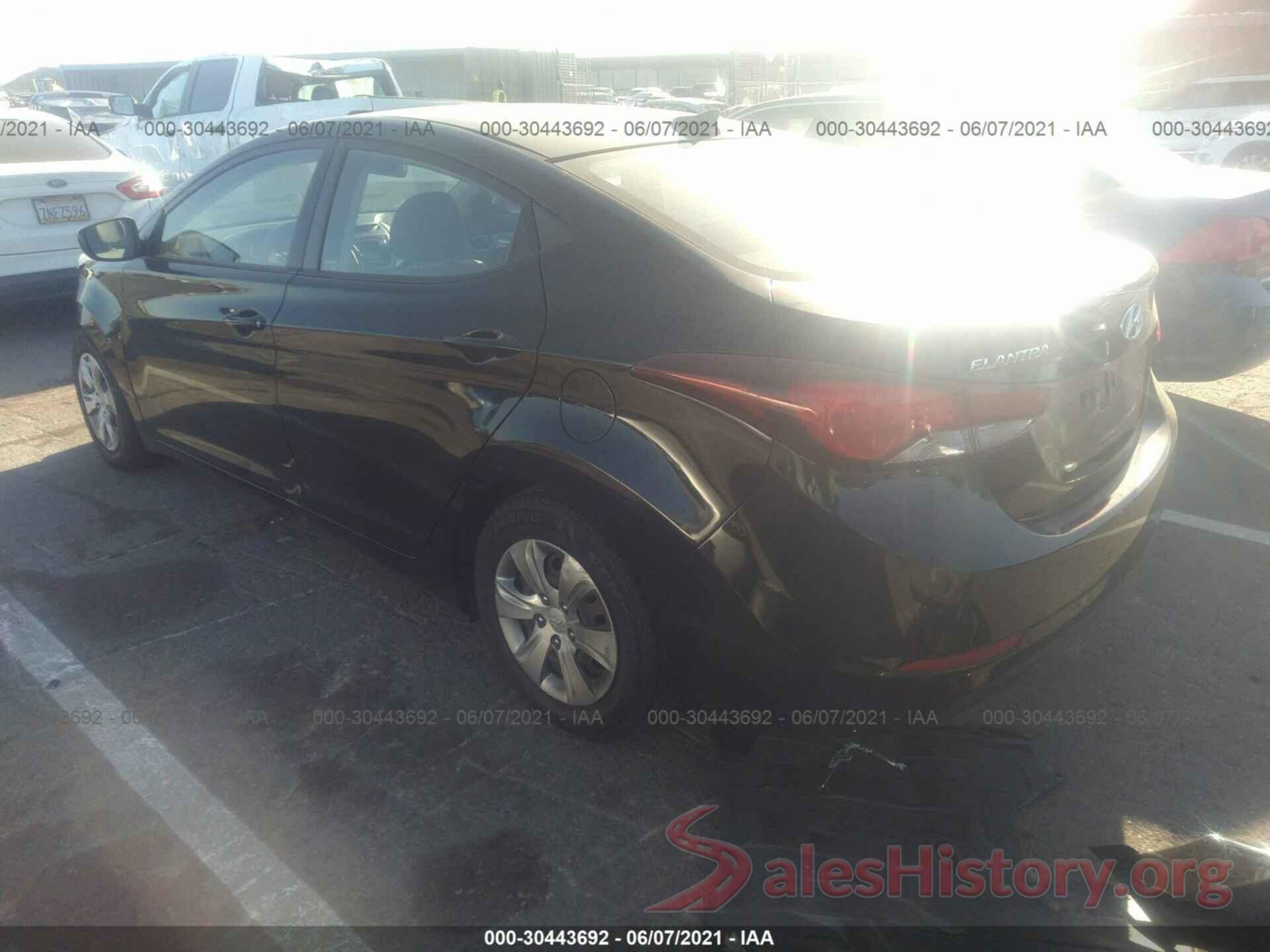 KMHDH4AE6GU618787 2016 HYUNDAI ELANTRA