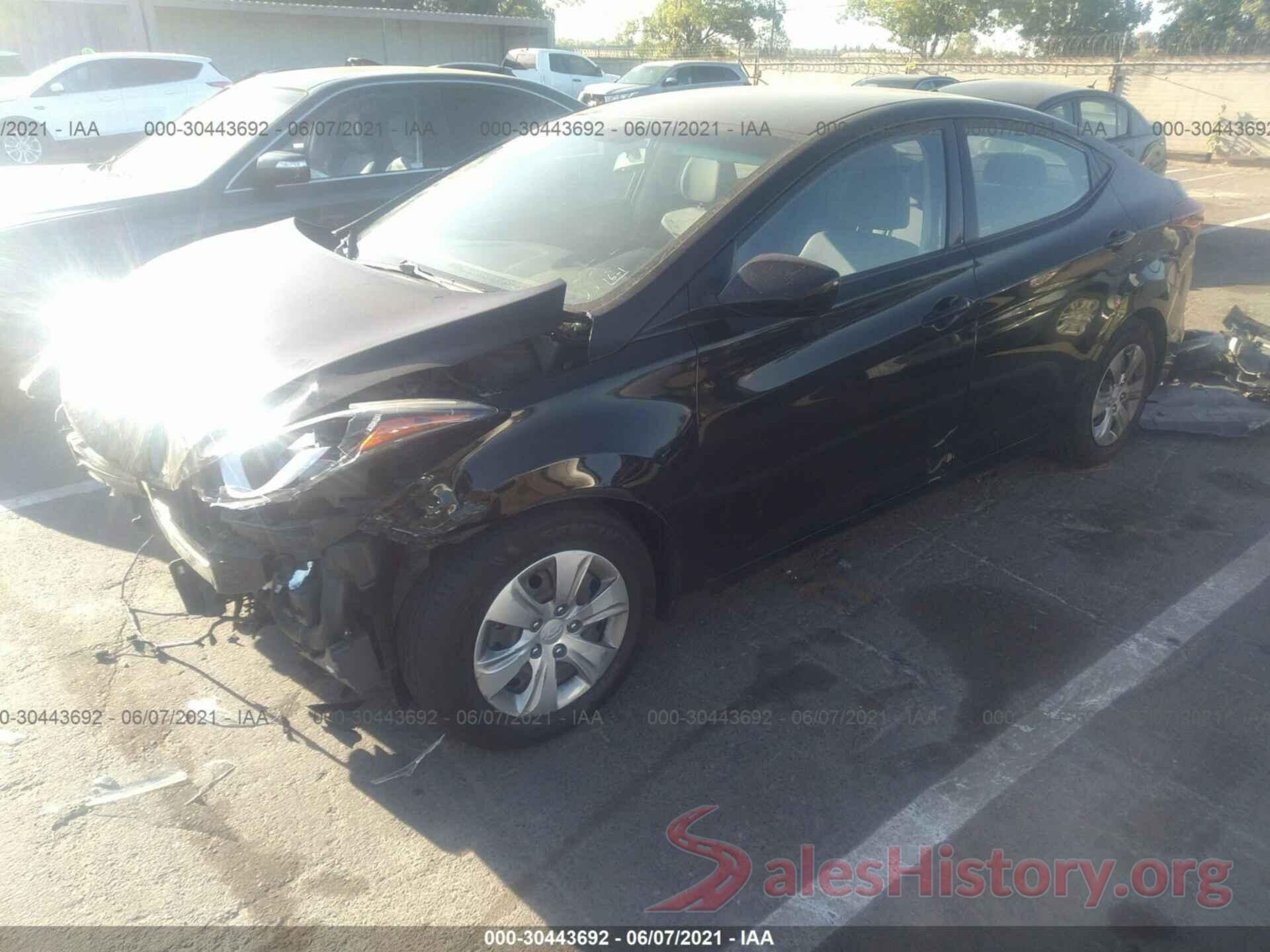 KMHDH4AE6GU618787 2016 HYUNDAI ELANTRA