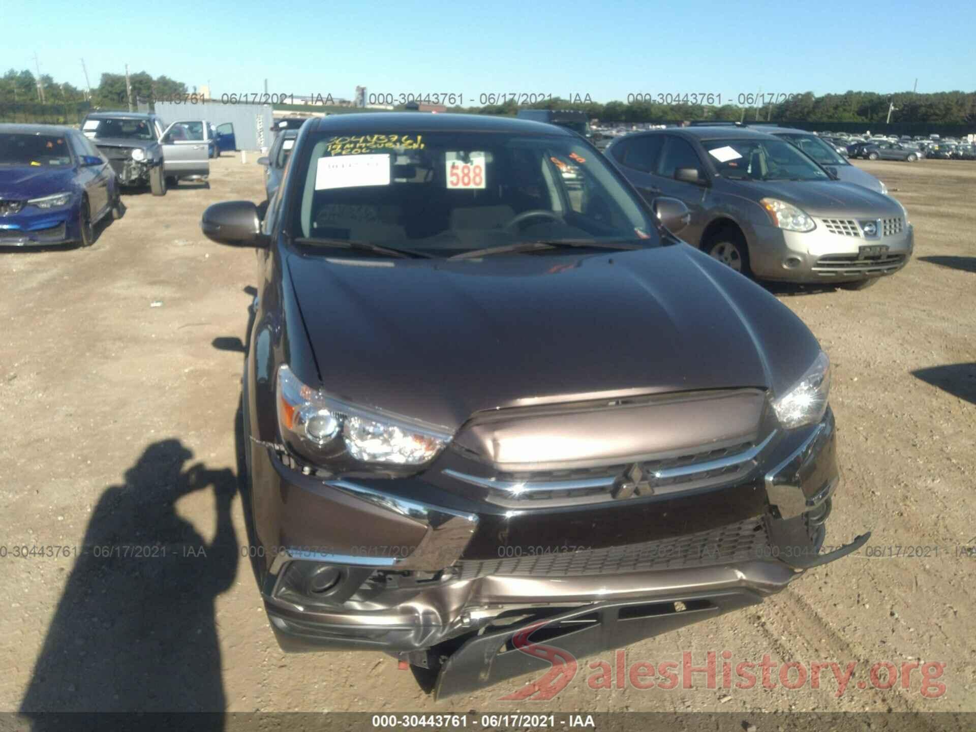 JA4AP3AU9KU019722 2019 MITSUBISHI OUTLANDER SPORT