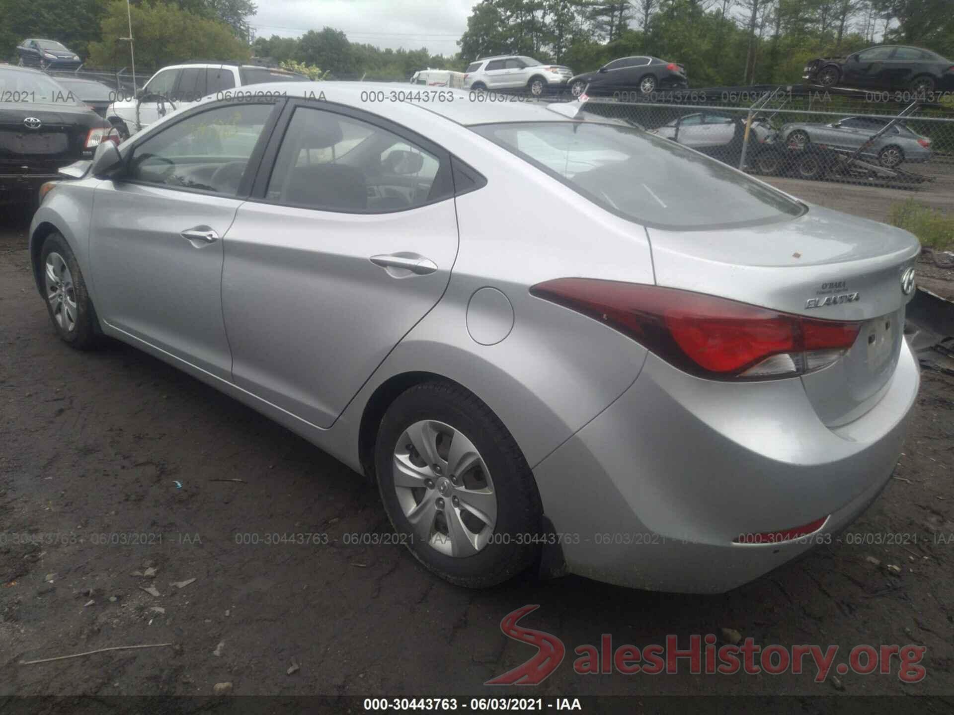 KMHDH4AE6GU588657 2016 HYUNDAI ELANTRA