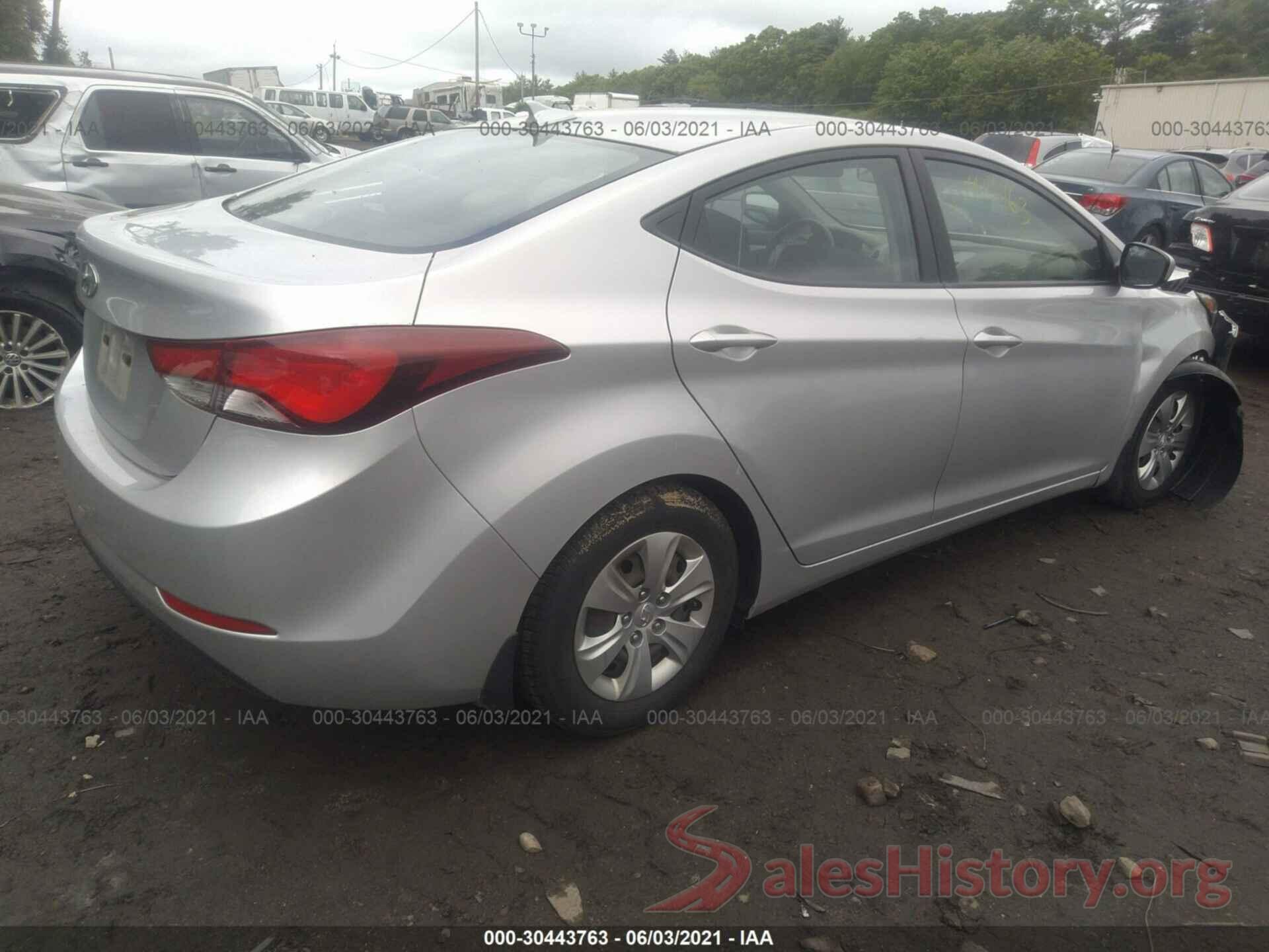 KMHDH4AE6GU588657 2016 HYUNDAI ELANTRA