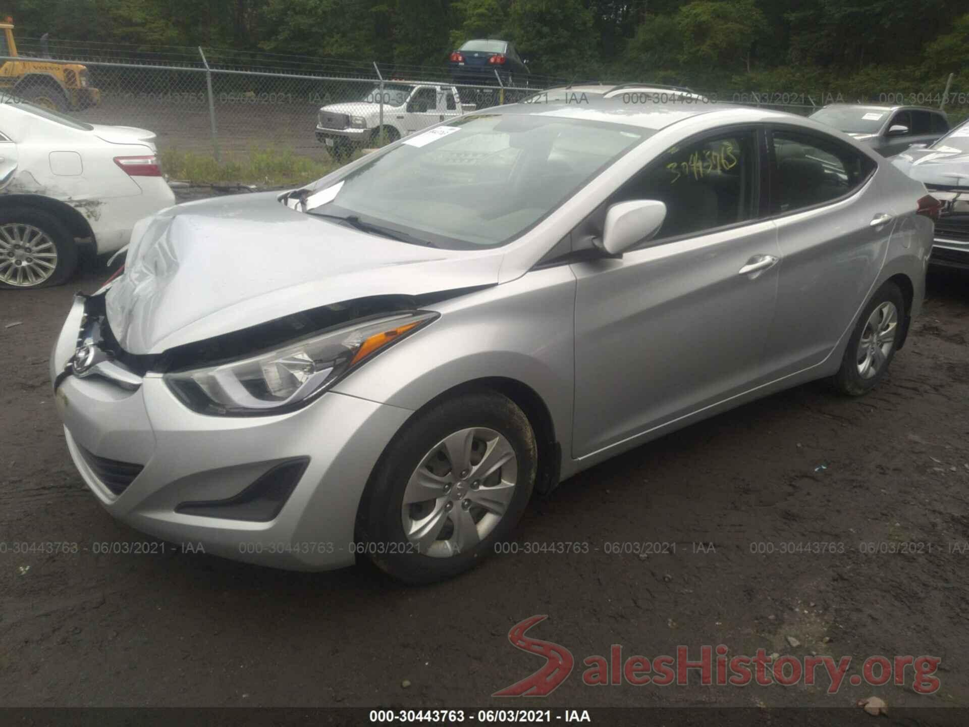 KMHDH4AE6GU588657 2016 HYUNDAI ELANTRA