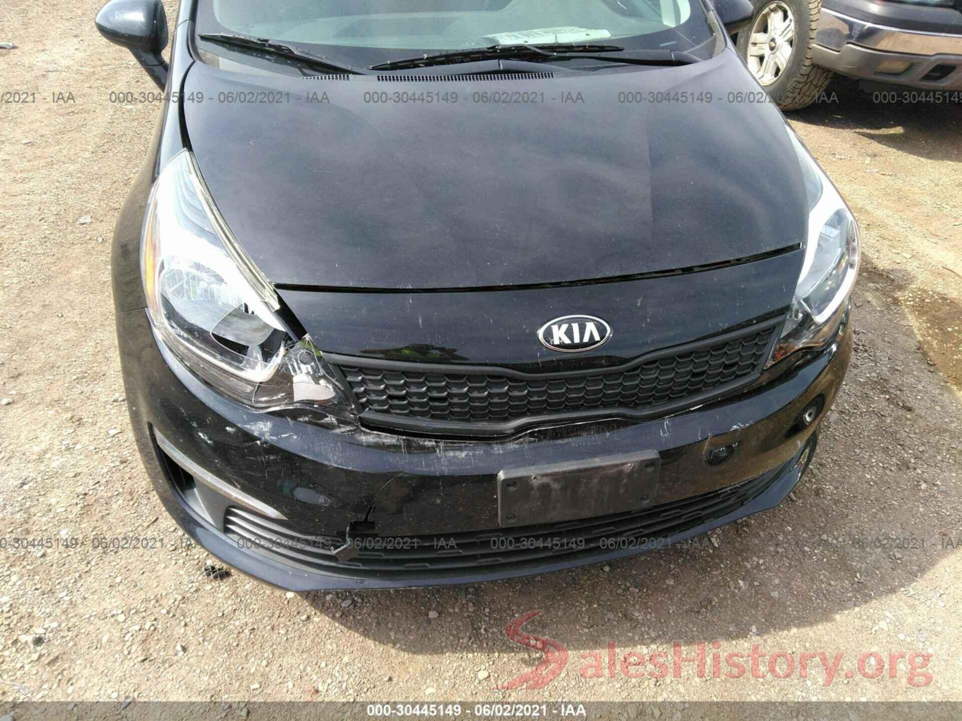 KNADM4A33H6051181 2017 KIA RIO