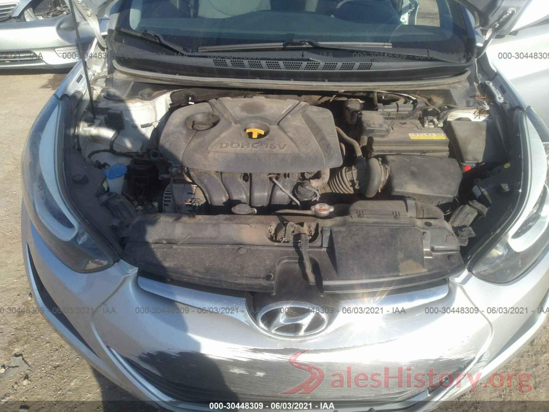 5NPDH4AE4GH669736 2016 HYUNDAI ELANTRA