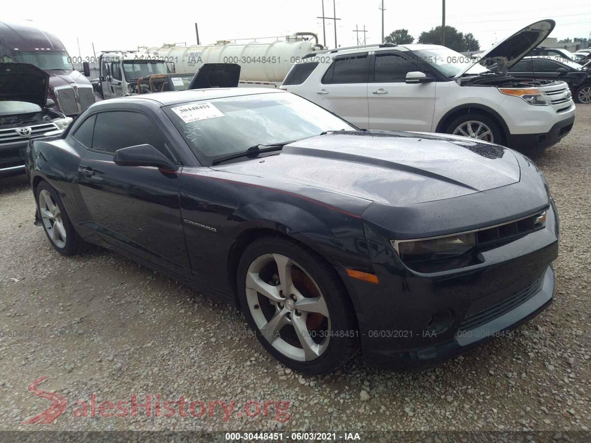 2014 CHEVROLET CAMARO VIN 2G1FB1E3XE9126966, auction photo