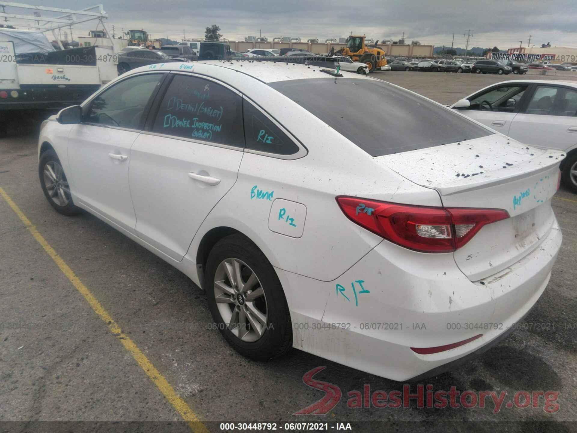 5NPE24AF0GH266013 2016 HYUNDAI SONATA