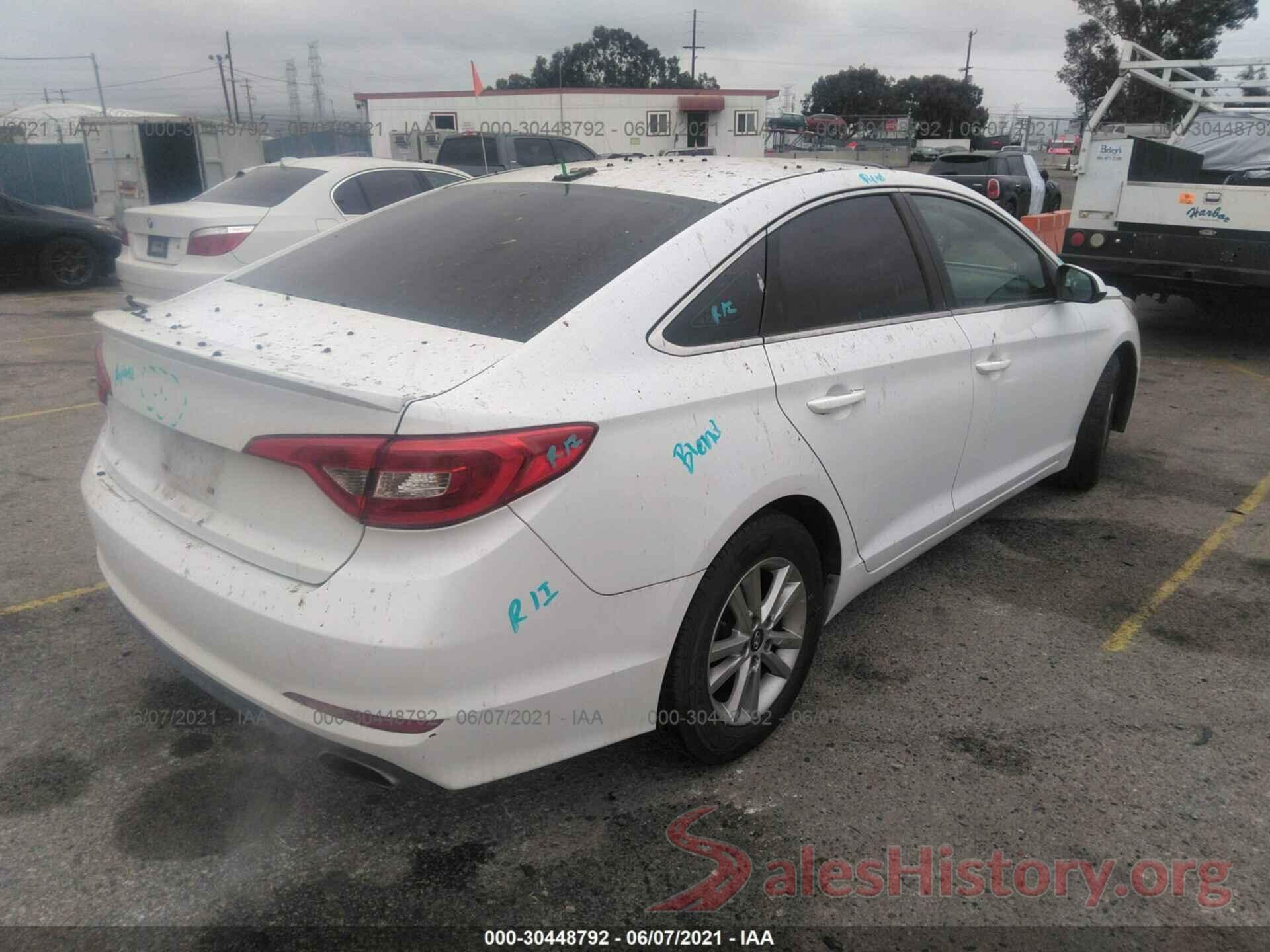 5NPE24AF0GH266013 2016 HYUNDAI SONATA