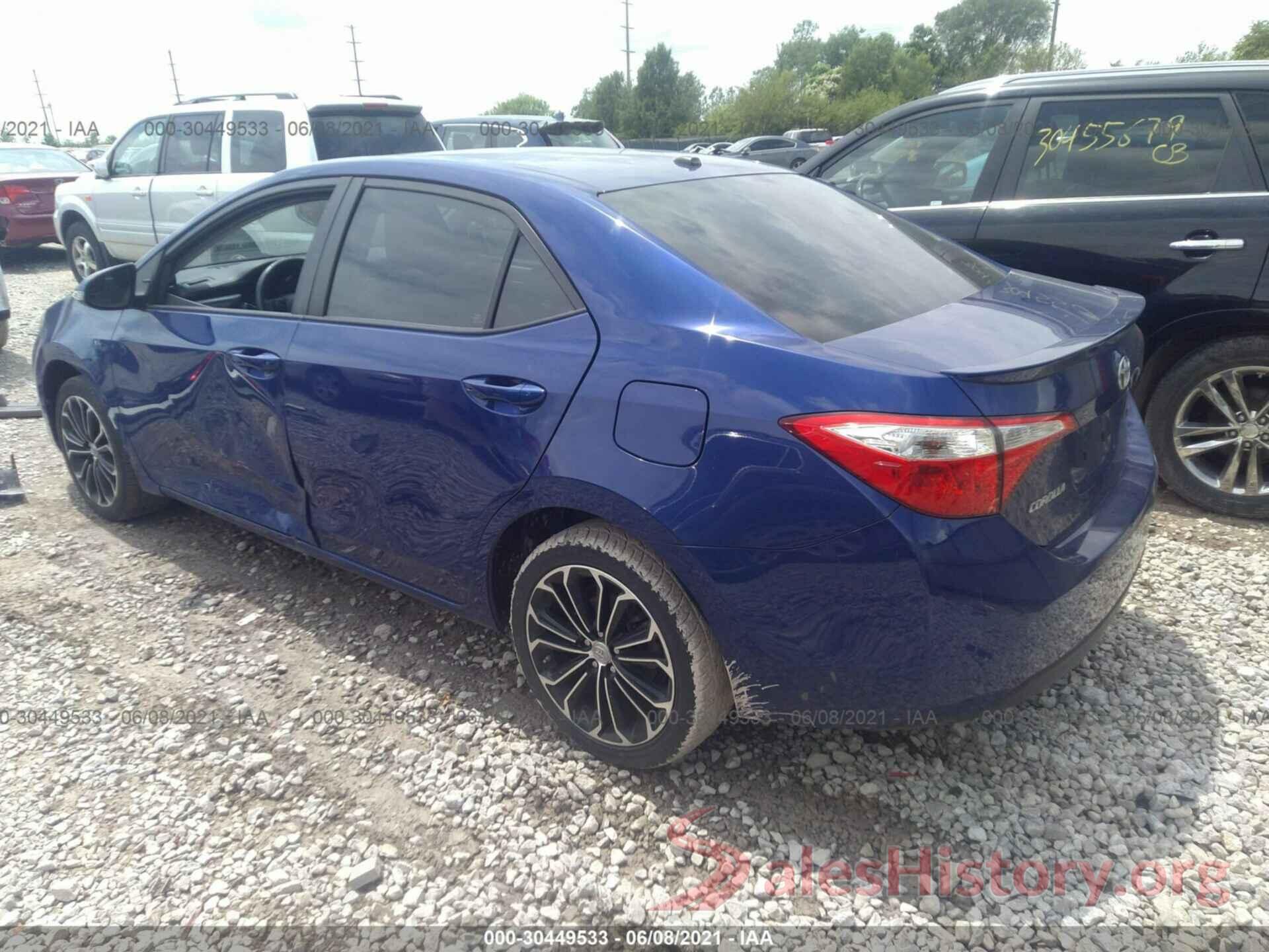 5YFBURHE8GP483089 2016 TOYOTA COROLLA