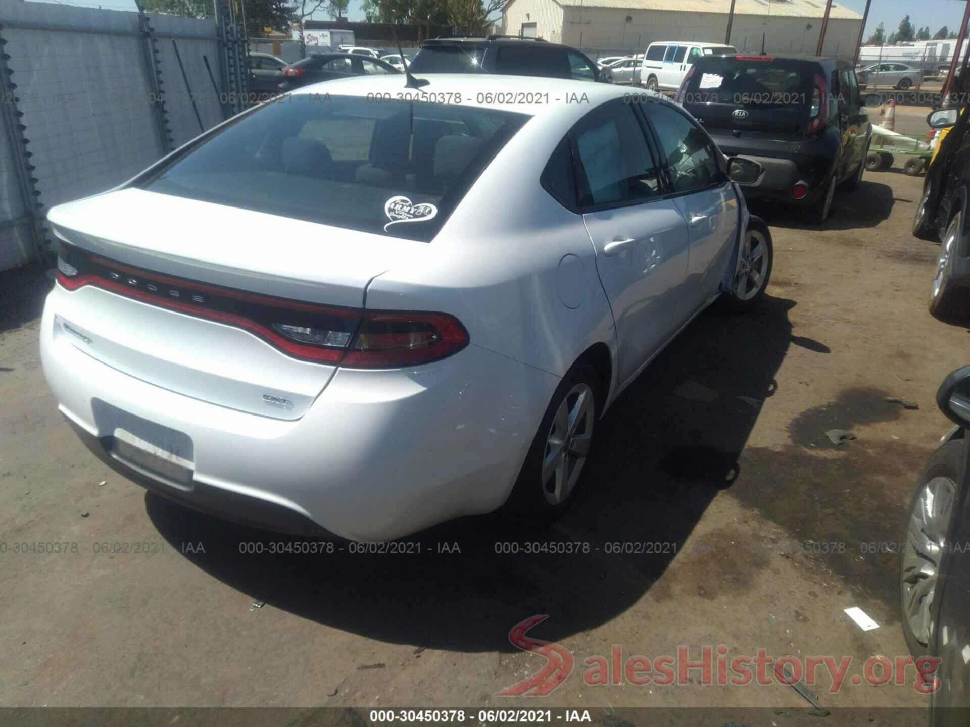 1C3CDFBB7GD766401 2016 DODGE DART