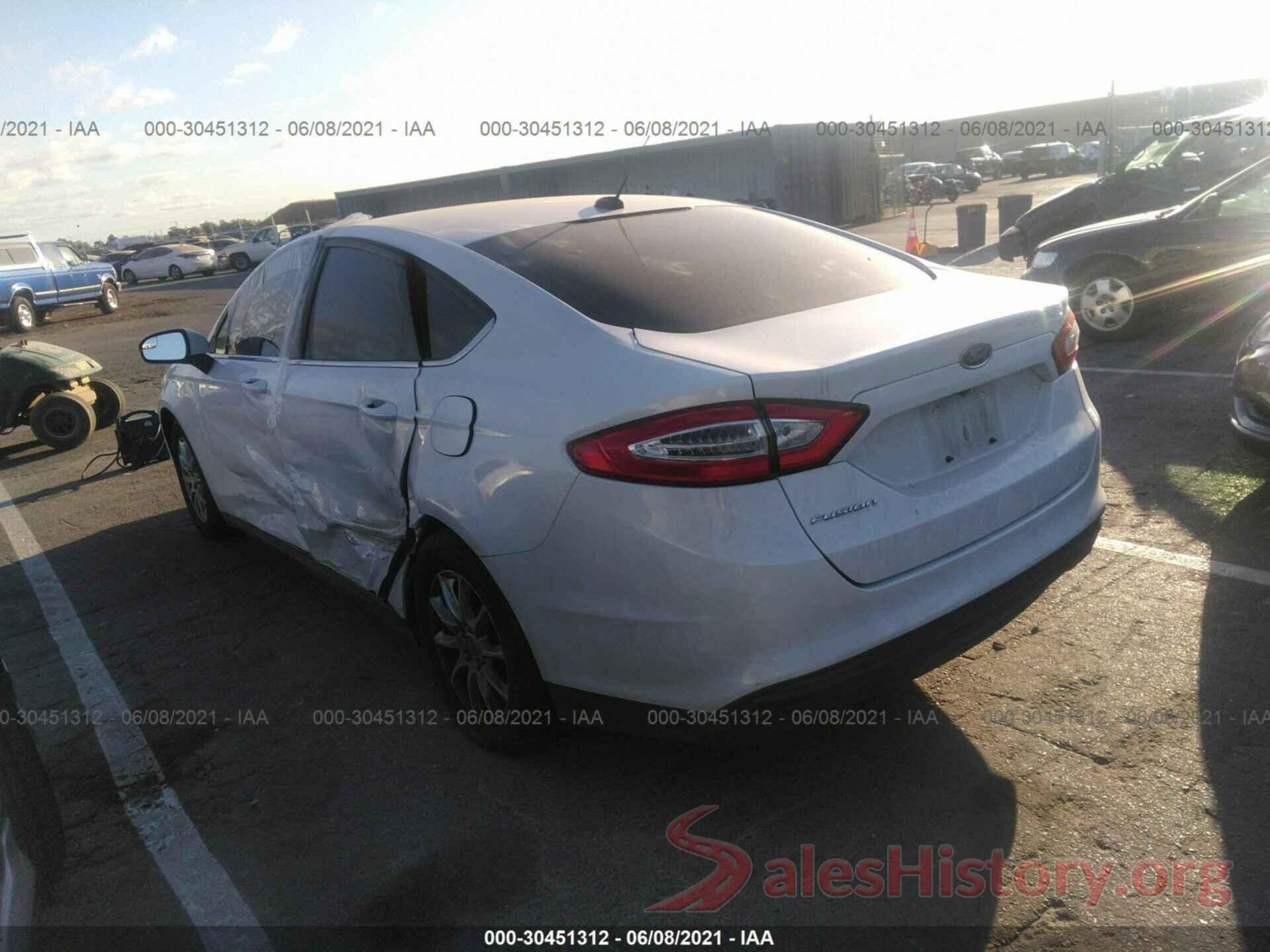 3FA6P0G76GR195840 2016 FORD FUSION