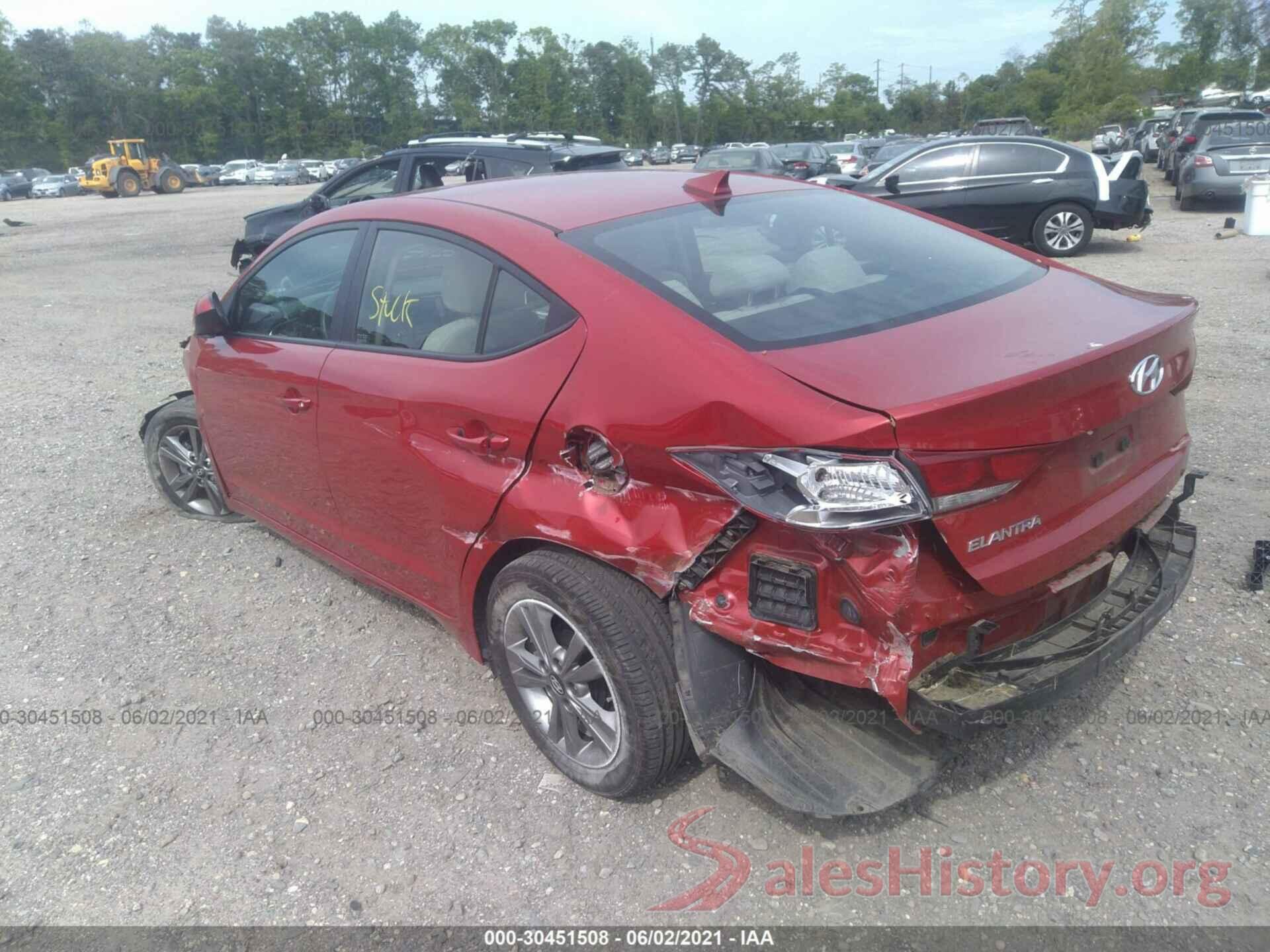 5NPD84LF6HH115878 2017 HYUNDAI ELANTRA