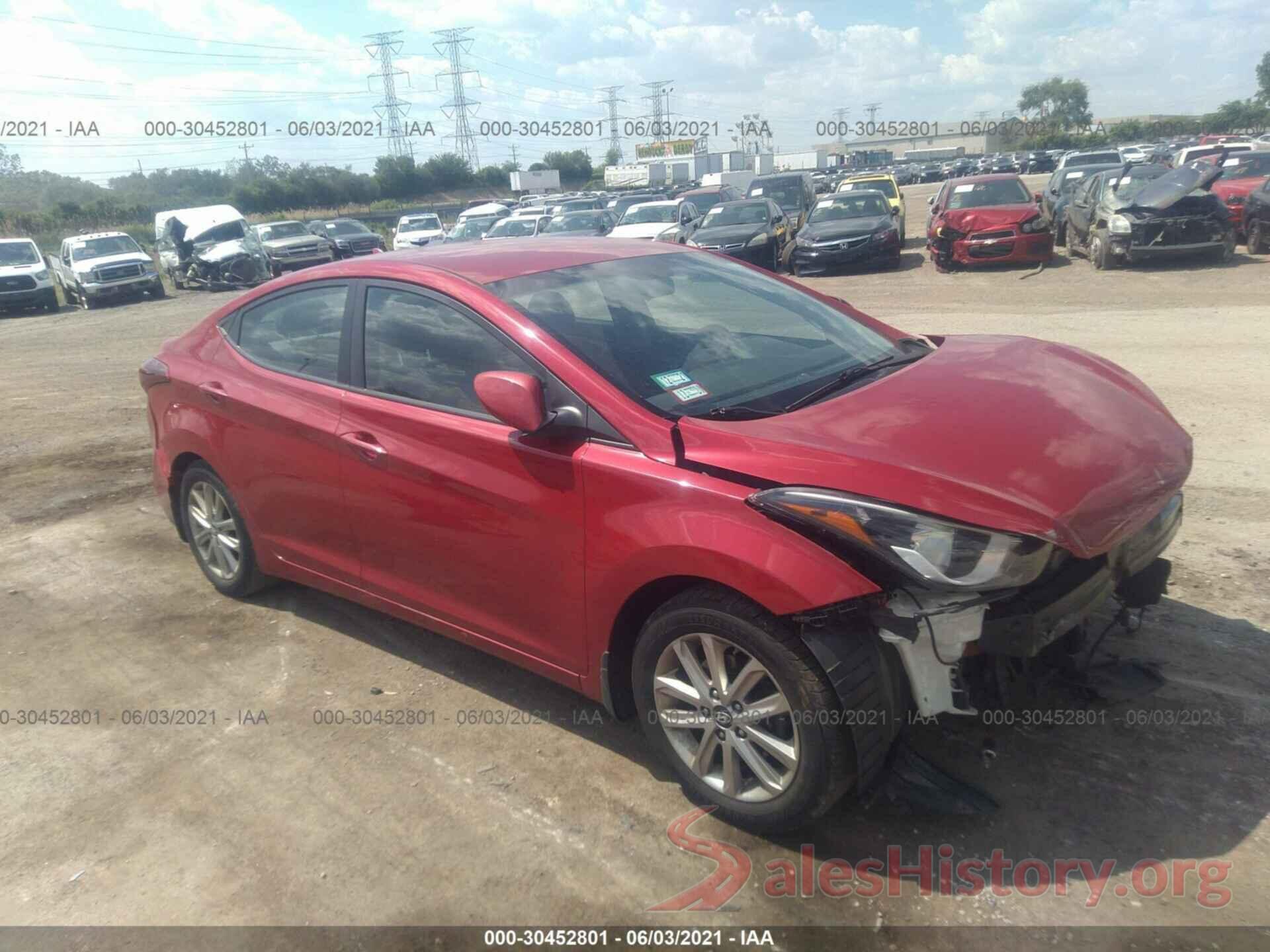 KMHDH4AE1FU358698 2015 HYUNDAI ELANTRA