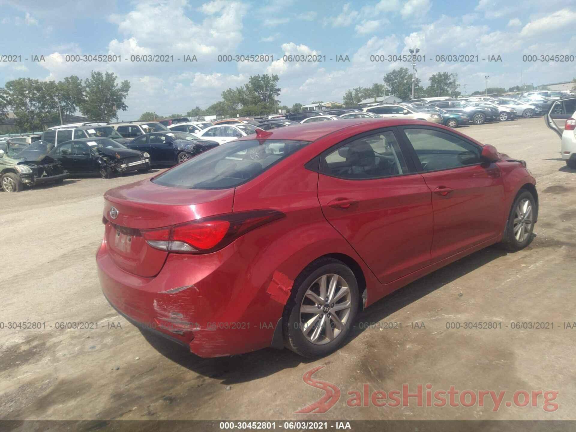 KMHDH4AE1FU358698 2015 HYUNDAI ELANTRA