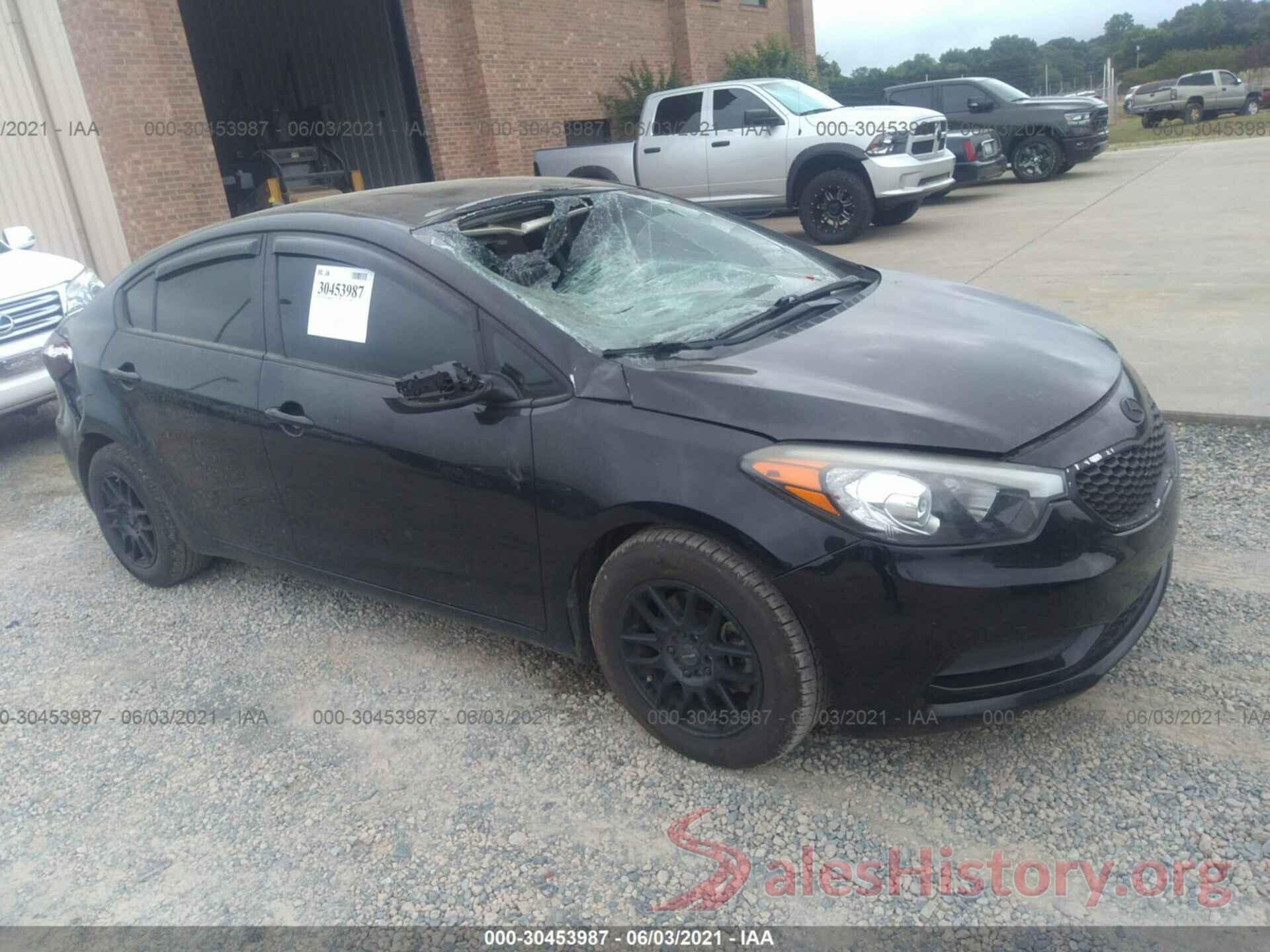 KNAFK4A6XG5597392 2016 KIA FORTE