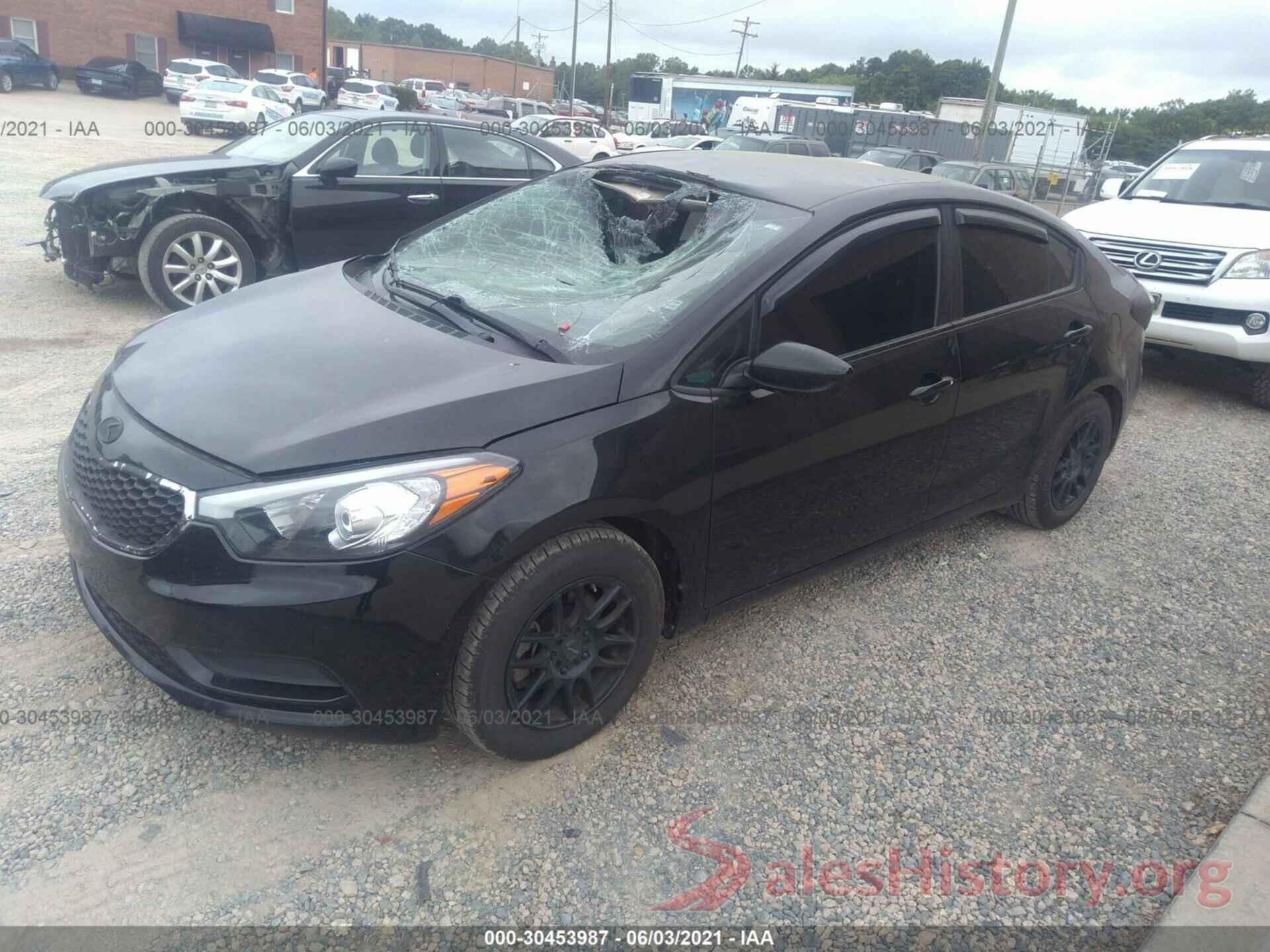 KNAFK4A6XG5597392 2016 KIA FORTE