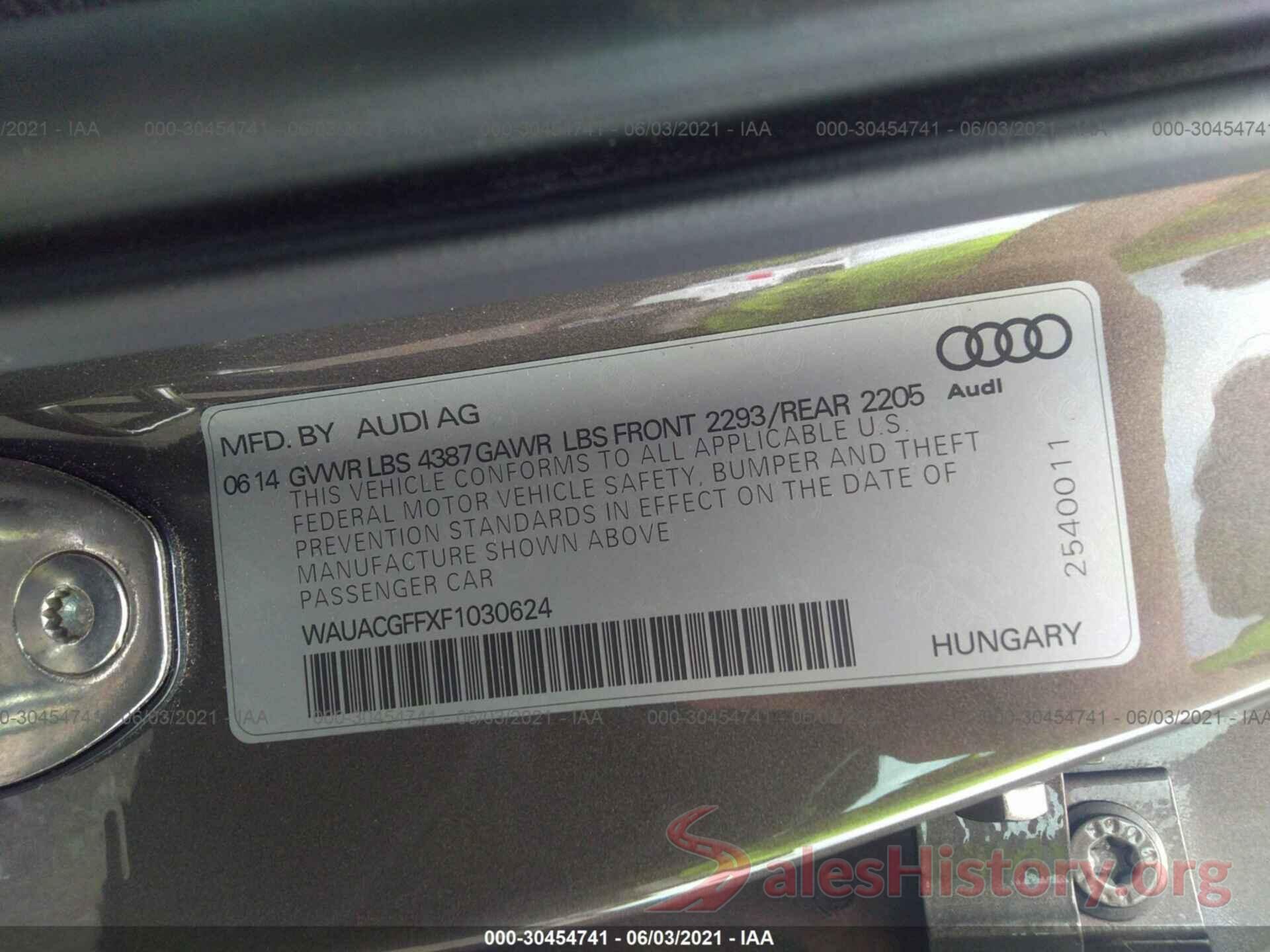 2C3CDZAG6KH751673 2015 AUDI A3