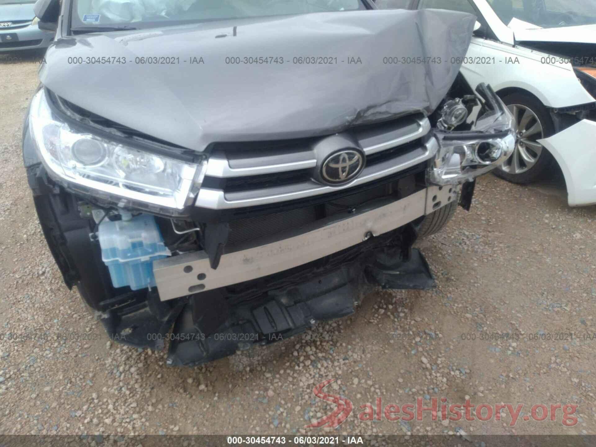 5TDZARFH2KS058567 2019 TOYOTA HIGHLANDER