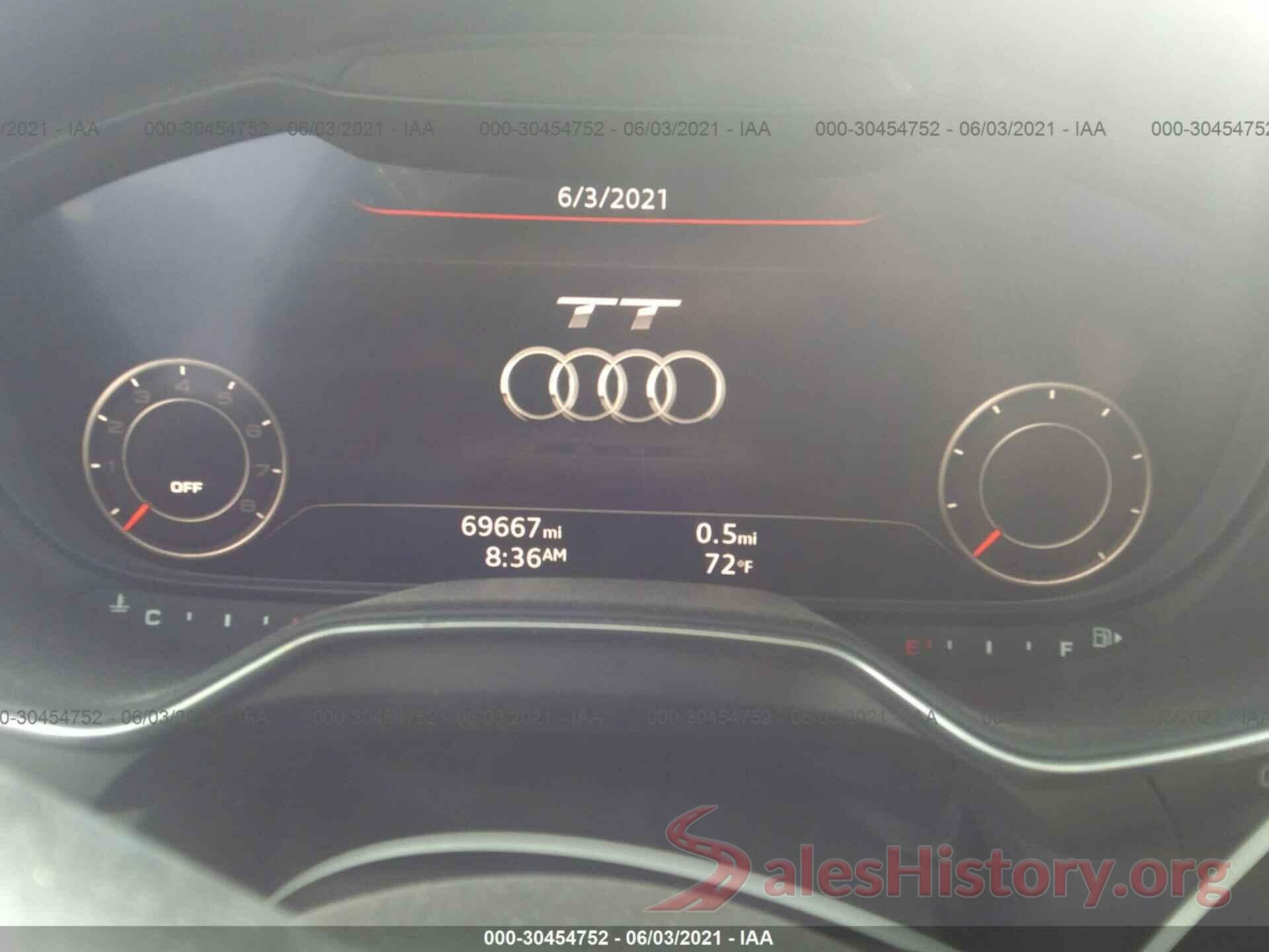 TRUC5AFV3G1002682 2016 AUDI TT