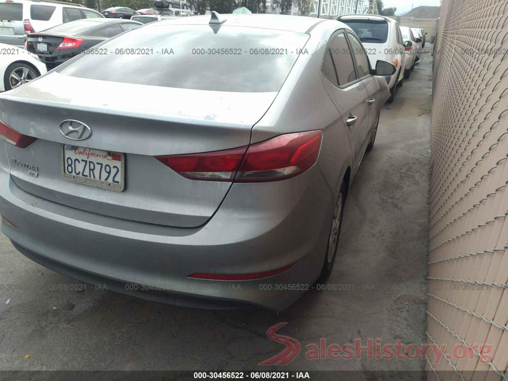 5NPD74LF5HH091642 2017 HYUNDAI ELANTRA