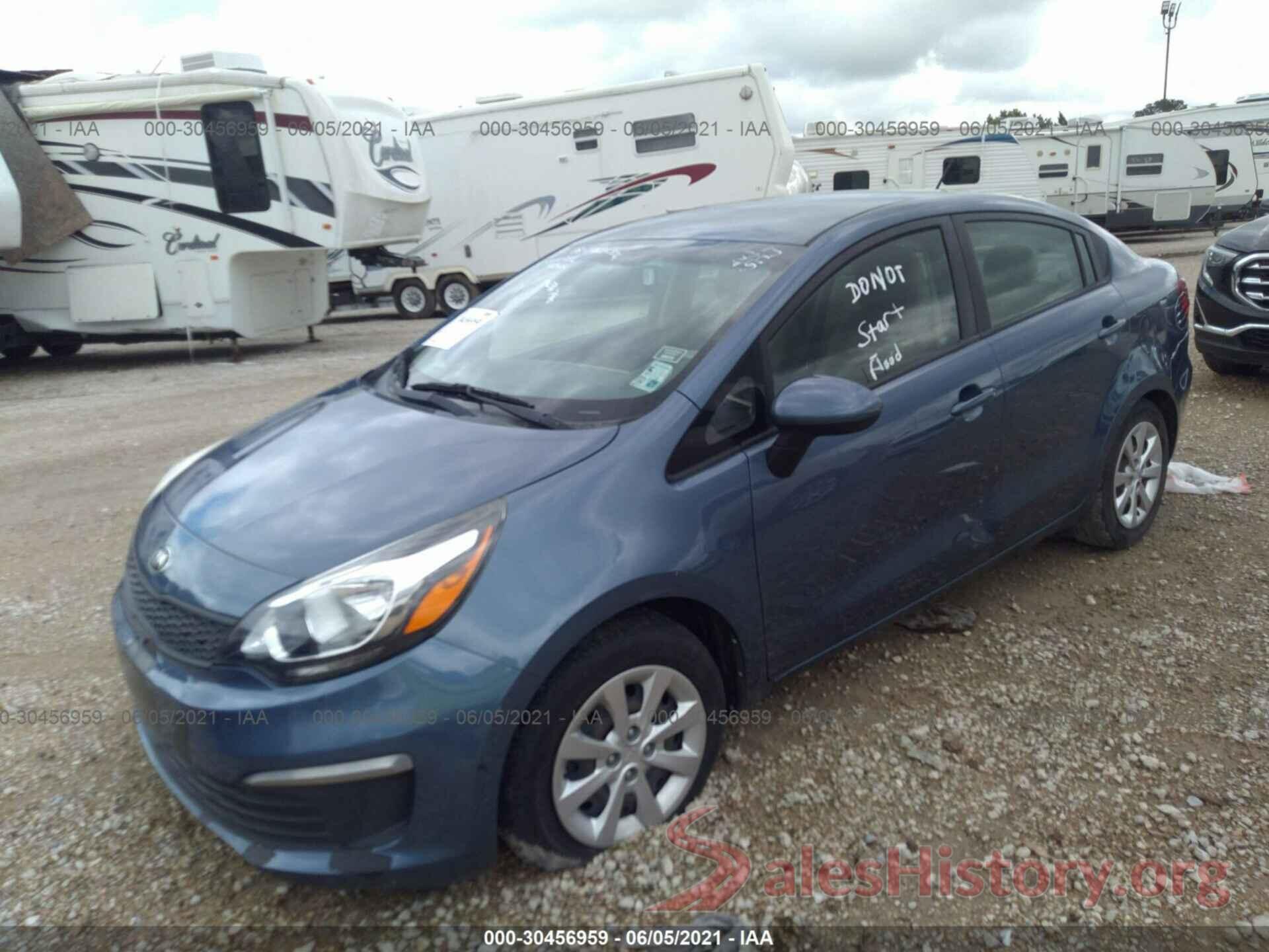 KNADM4A33G6596795 2016 KIA RIO