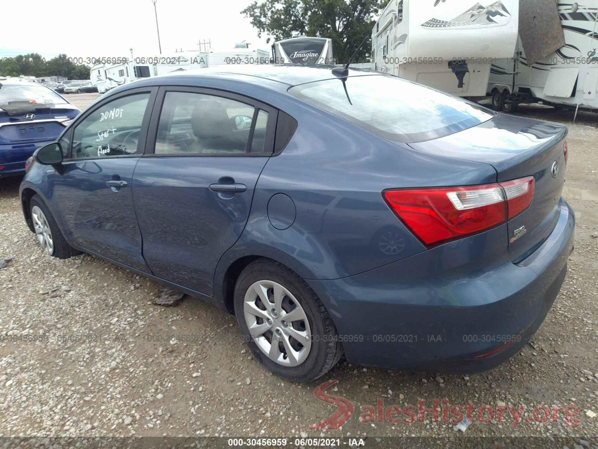 KNADM4A33G6596795 2016 KIA RIO